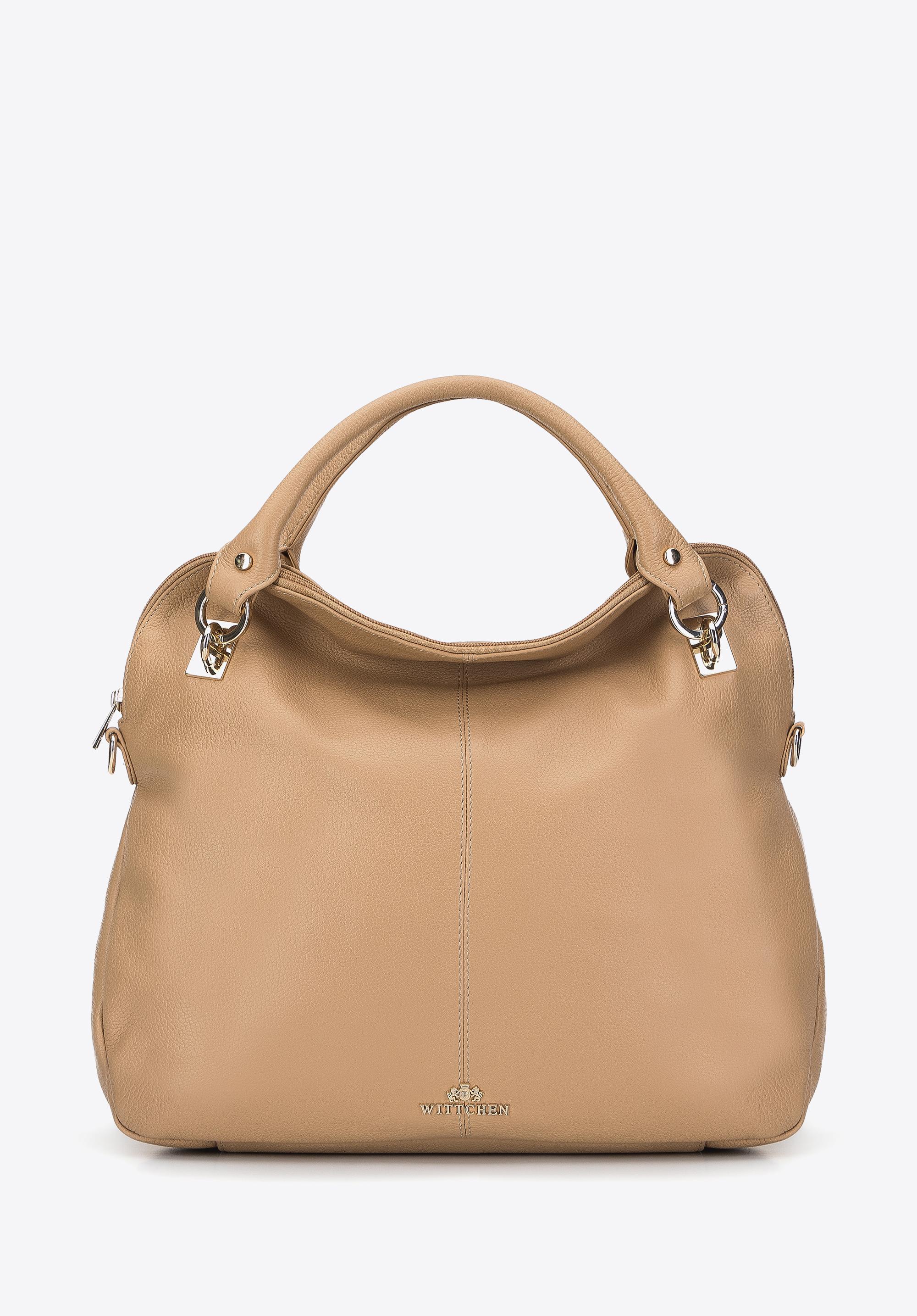 Torebka kuferek skórzana zaokrąglona