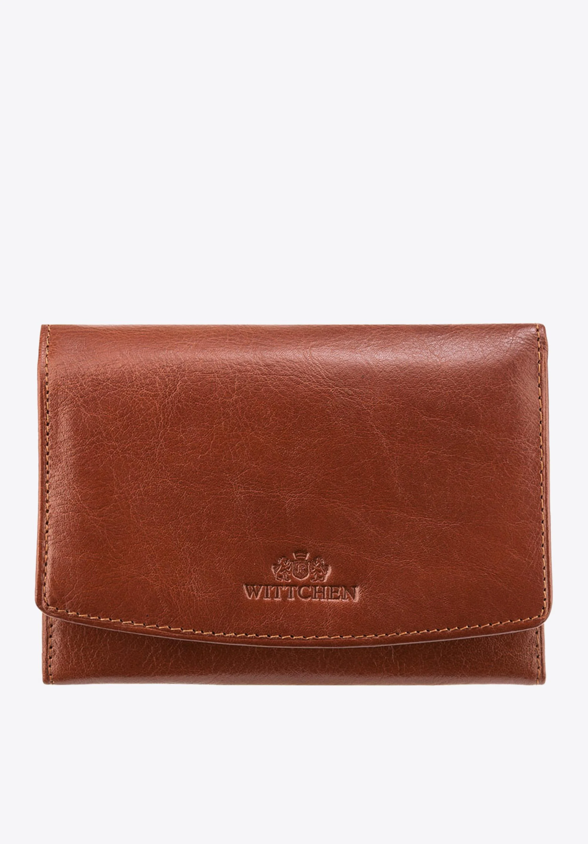 Damski portfel skórzany z kieszonką na bigiel