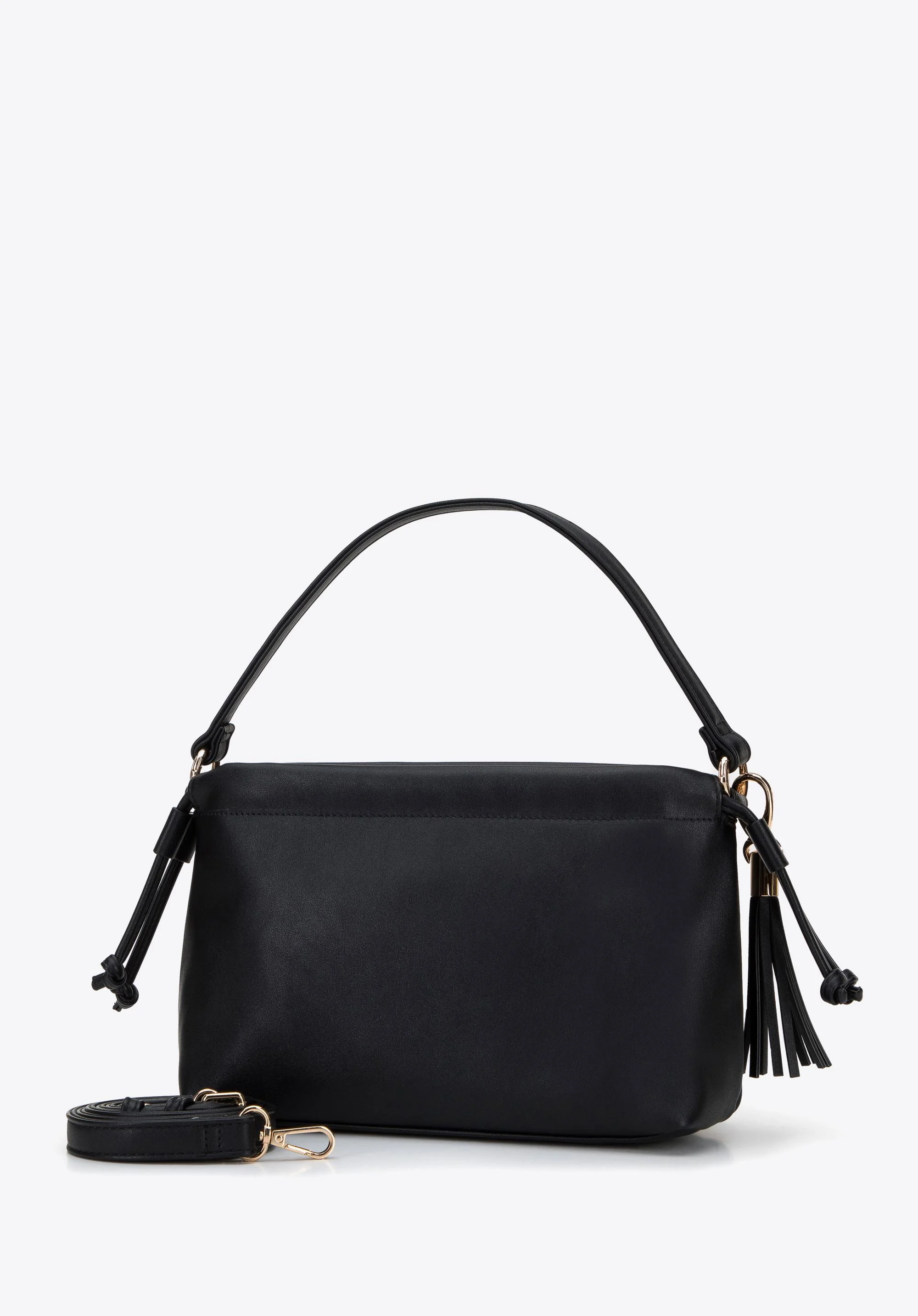 Damska torebka z ekoskóry z troczkami