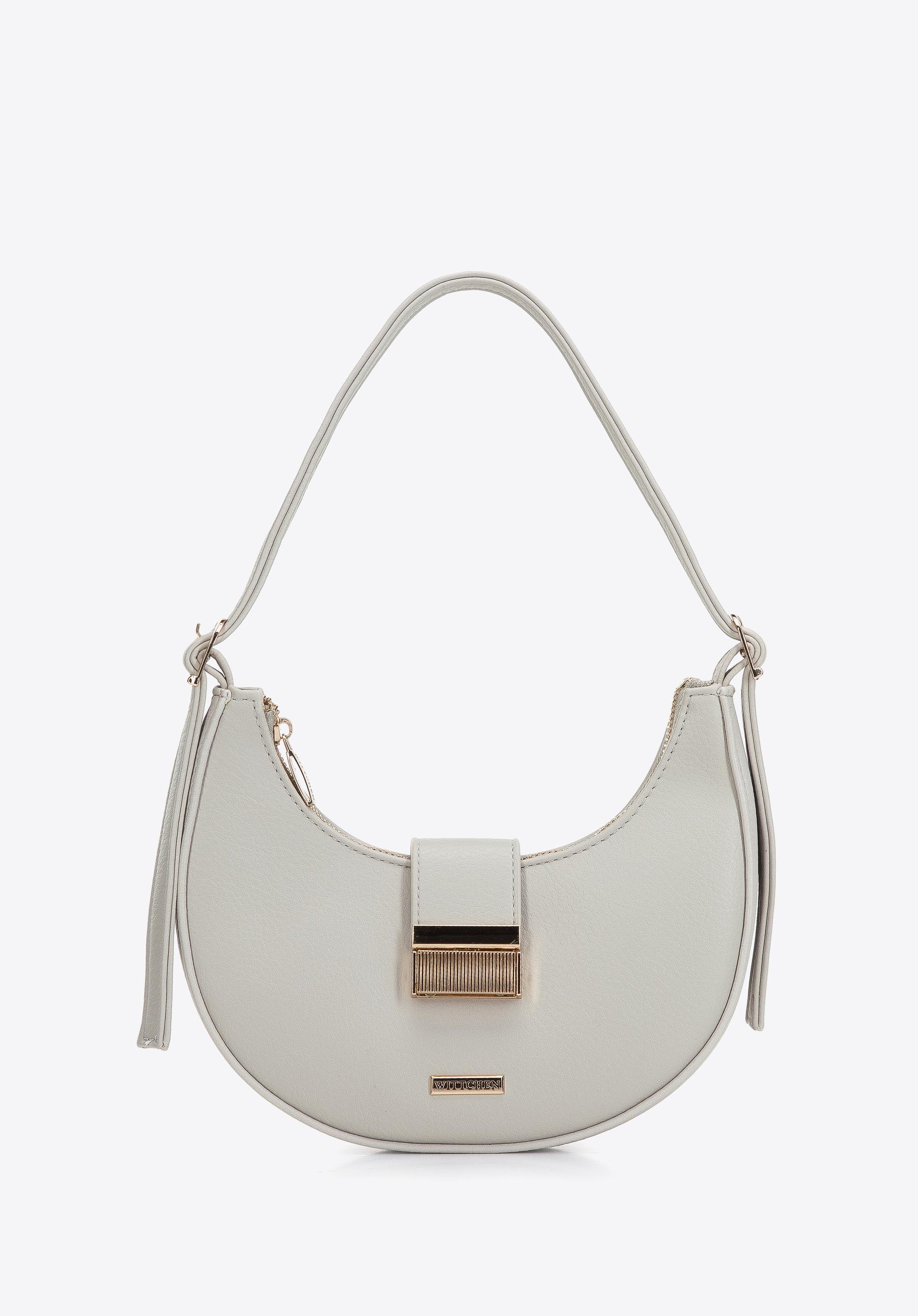 Minitorebka bagietka z ekoskóry z klamrą