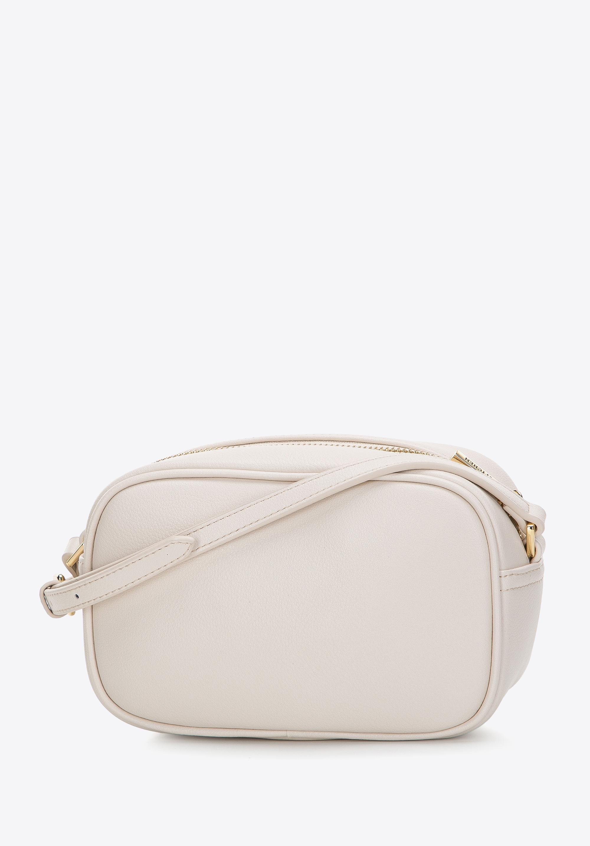 Damska listonoszka skórzana z marszczeniem