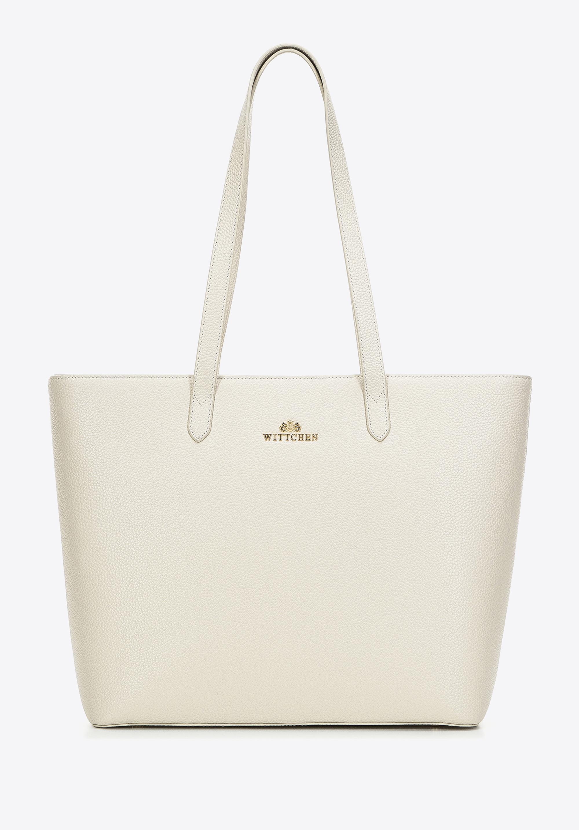 Torebka shopperka skórzana prosta