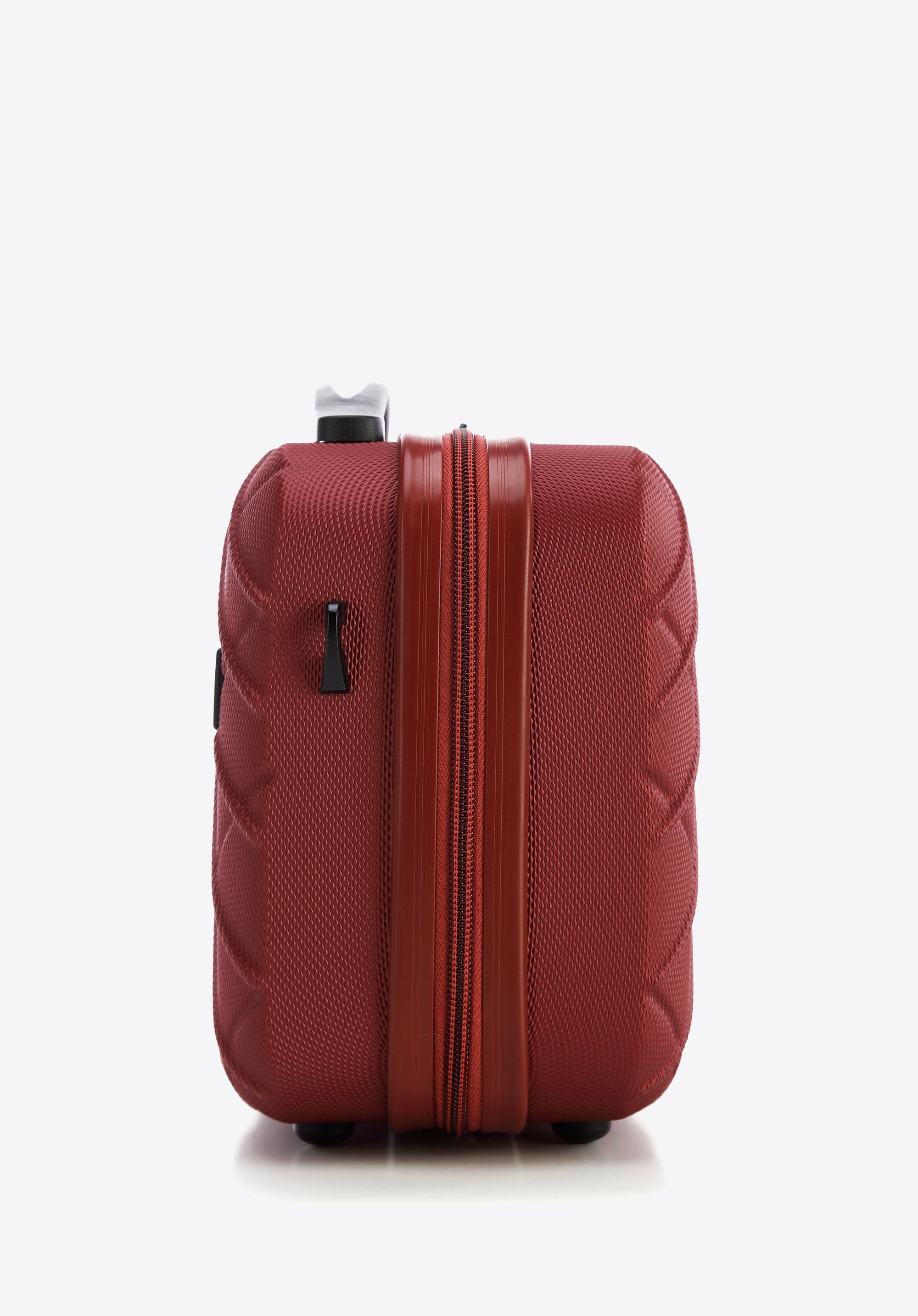 Kosmetyczka podróżna z ABS-u w ukośną kratkę