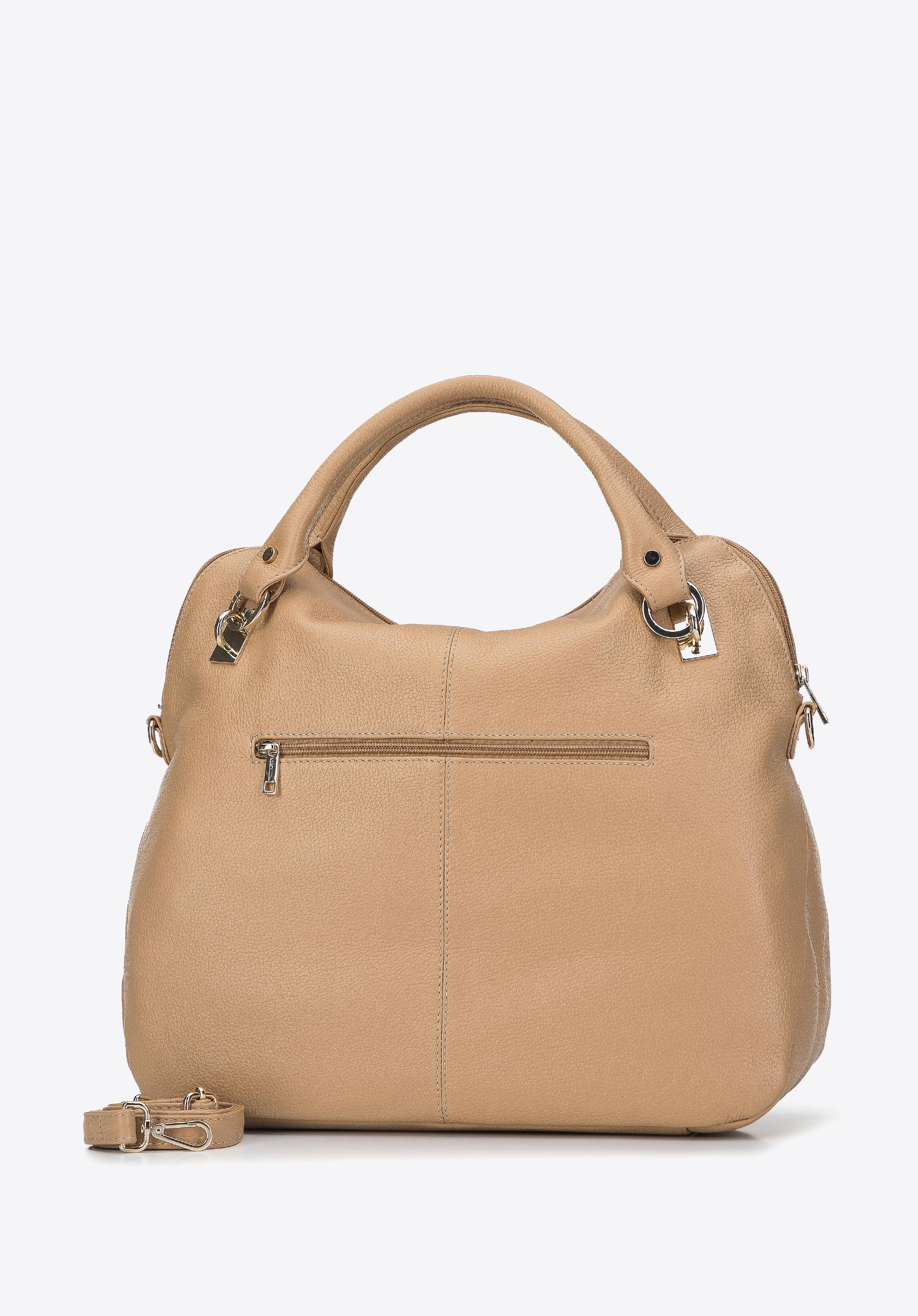 Torebka kuferek skórzana zaokrąglona