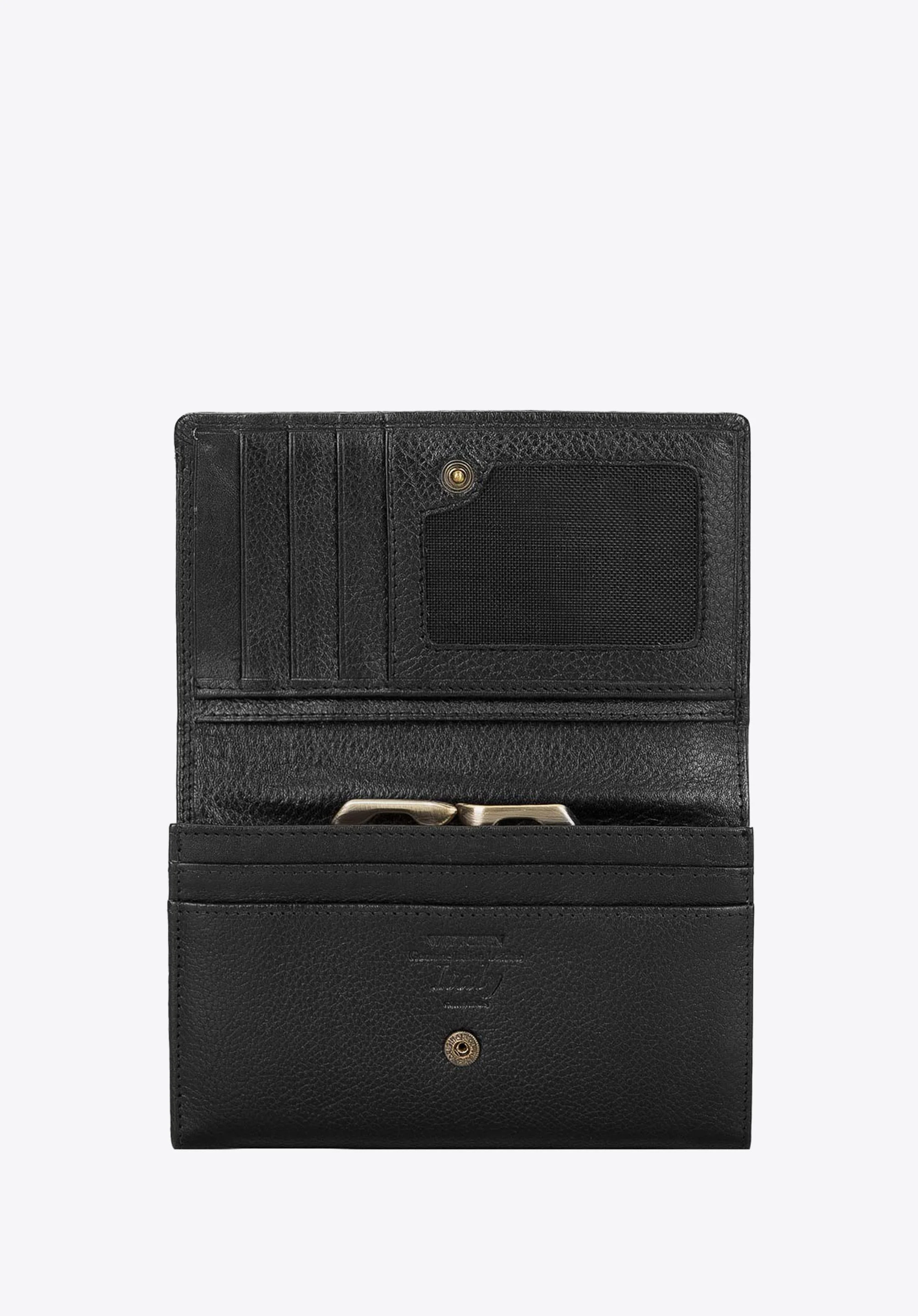 Damski portfel skórzany z portmonetką na bigiel