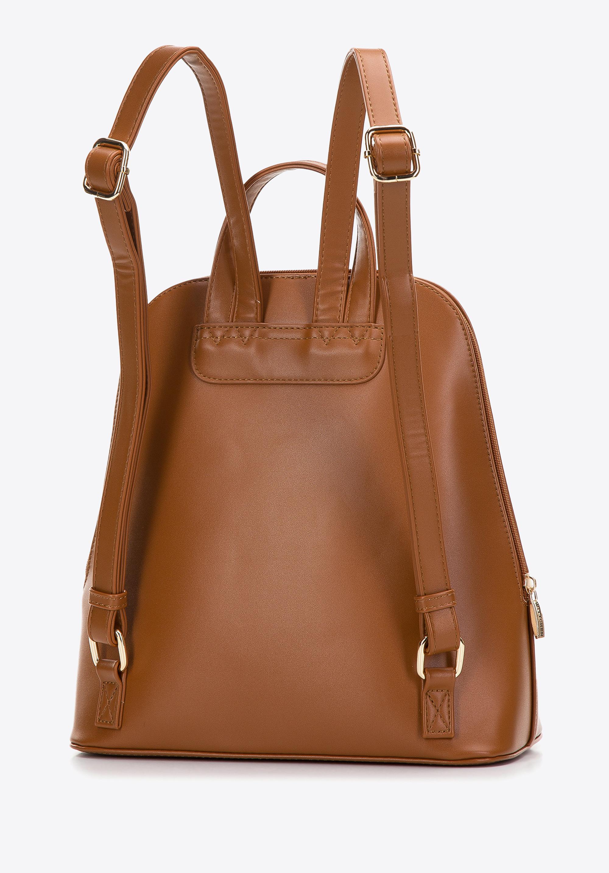 Damski plecak z ekoskóry trapezowy