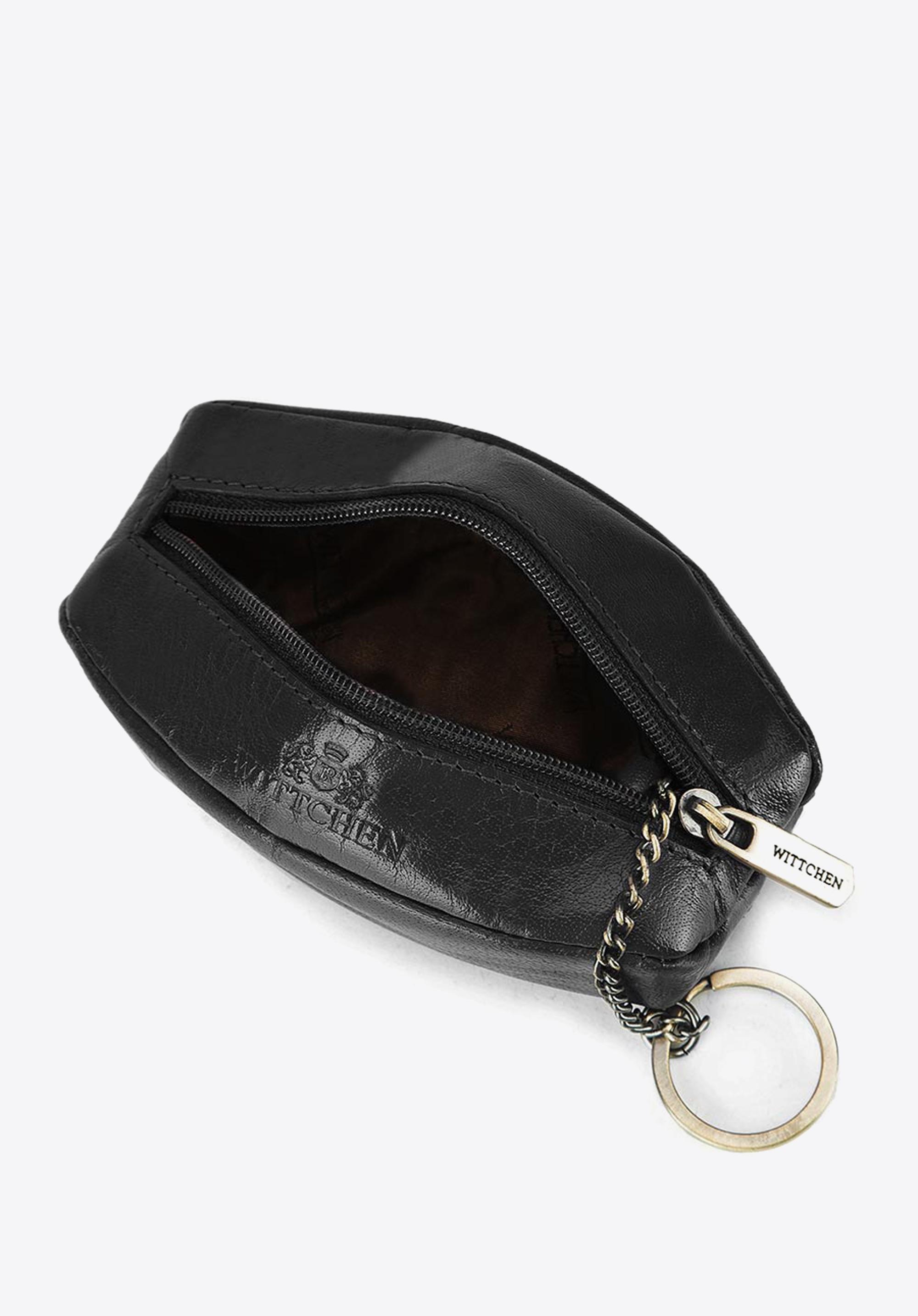 Etui na klucze skórzane z kółkiem