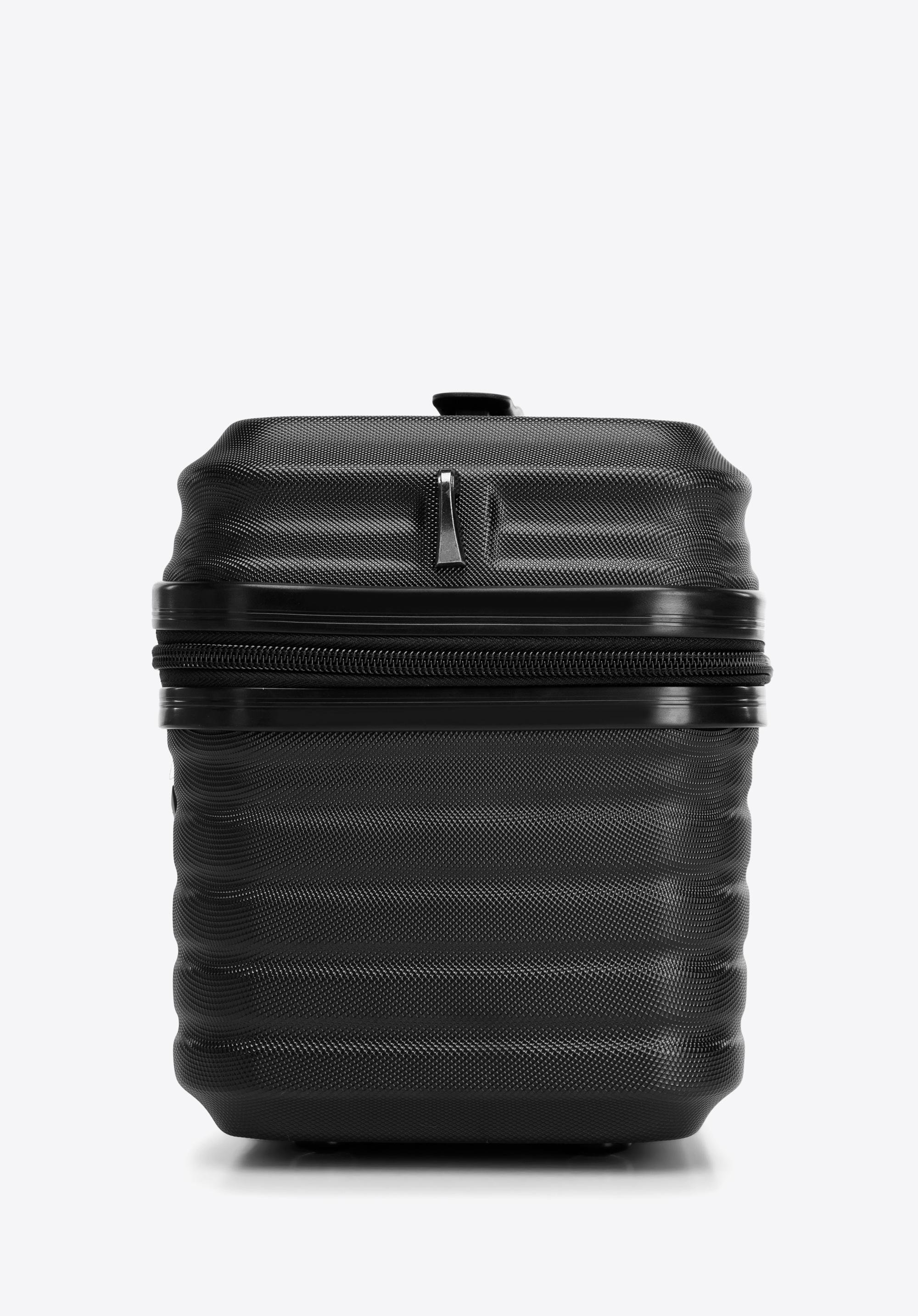 Kosmetyczka podróżna z ABS-u w ukośne paski