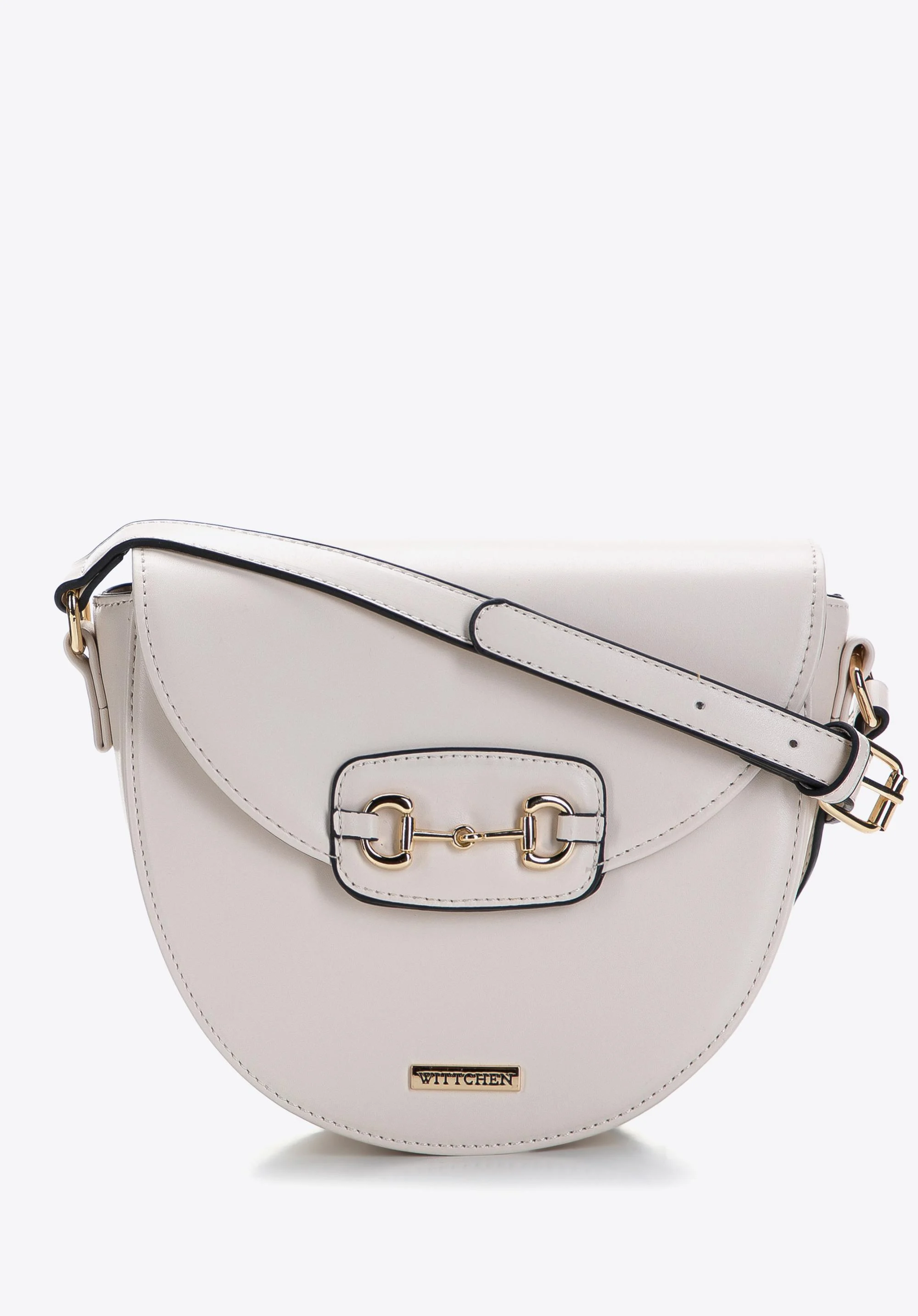 Damska listonoszka z ozdobną klamrą na klapie