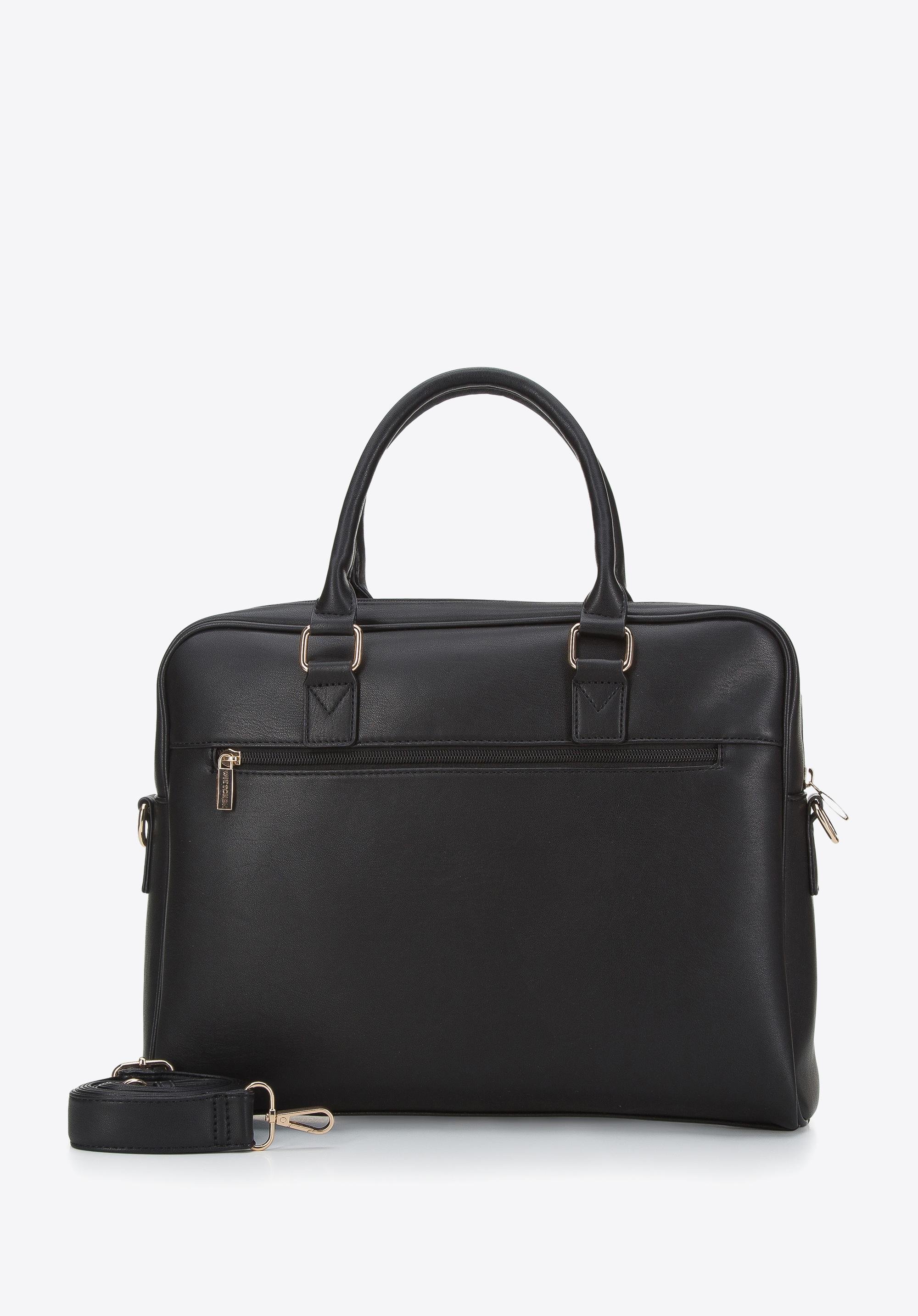 Damska torba na laptopa 11”/12” z frontem z ekozamszu