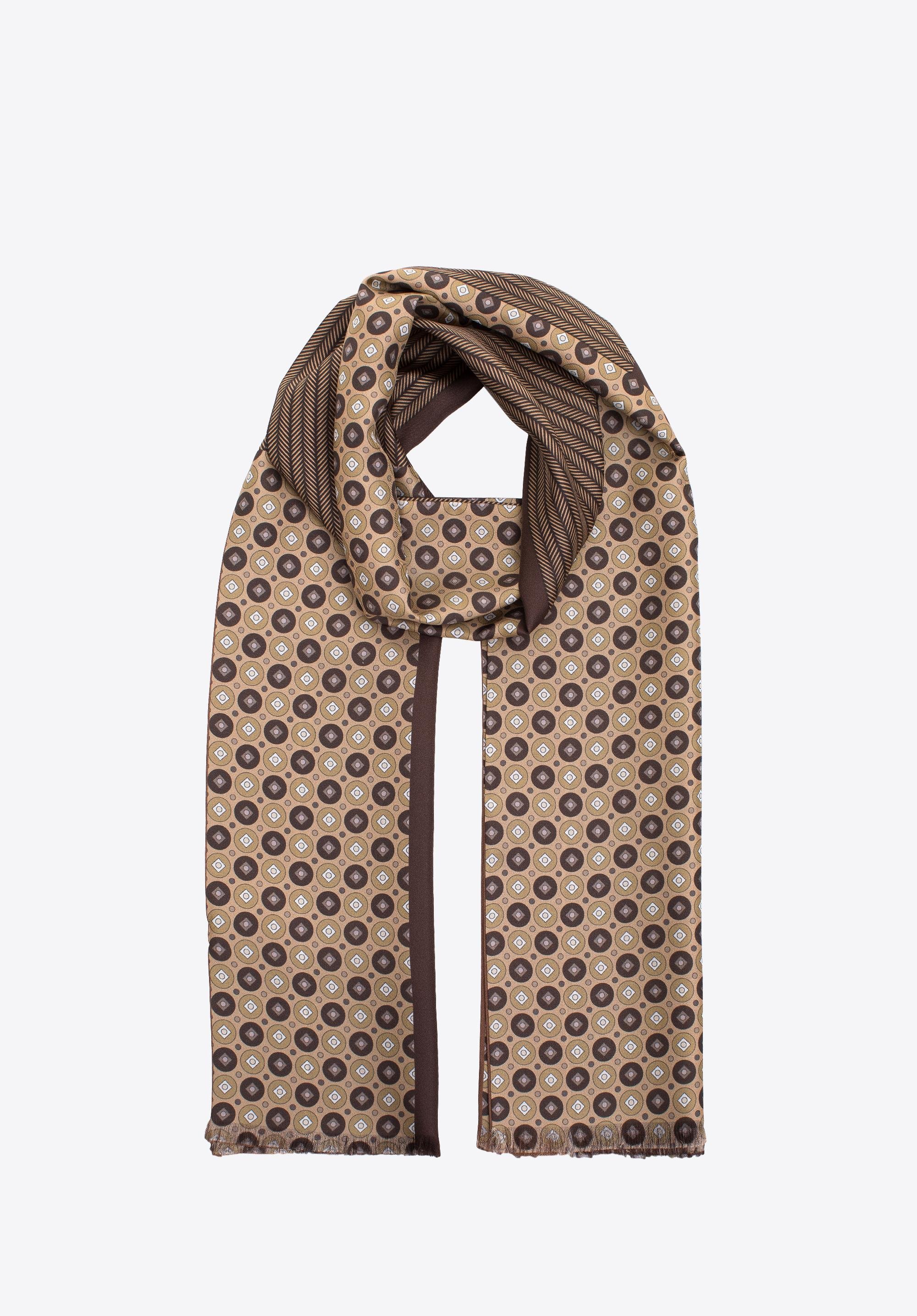 Męski szal z jedwabiu