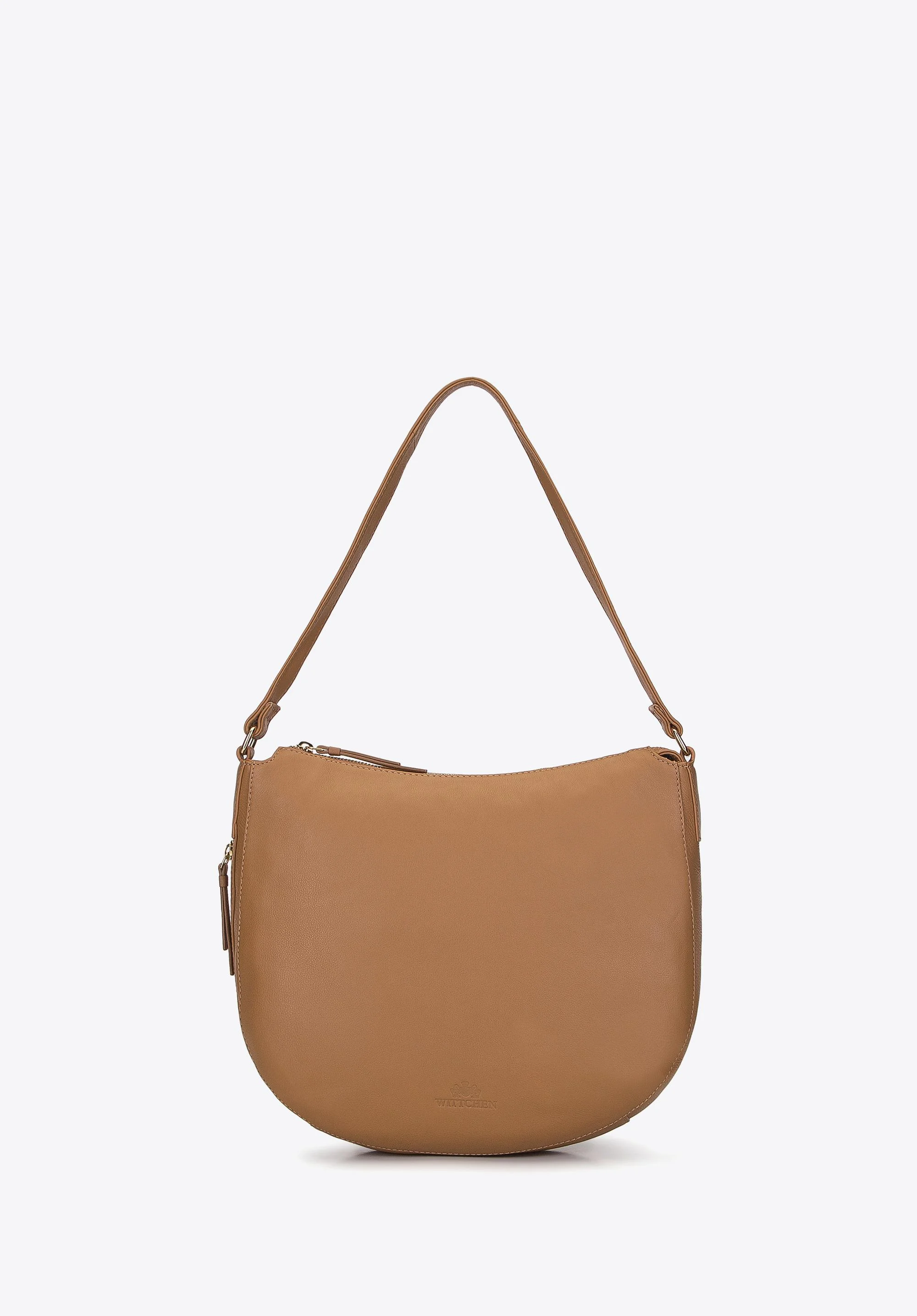 Torba worek ze skóry zaokrąglona