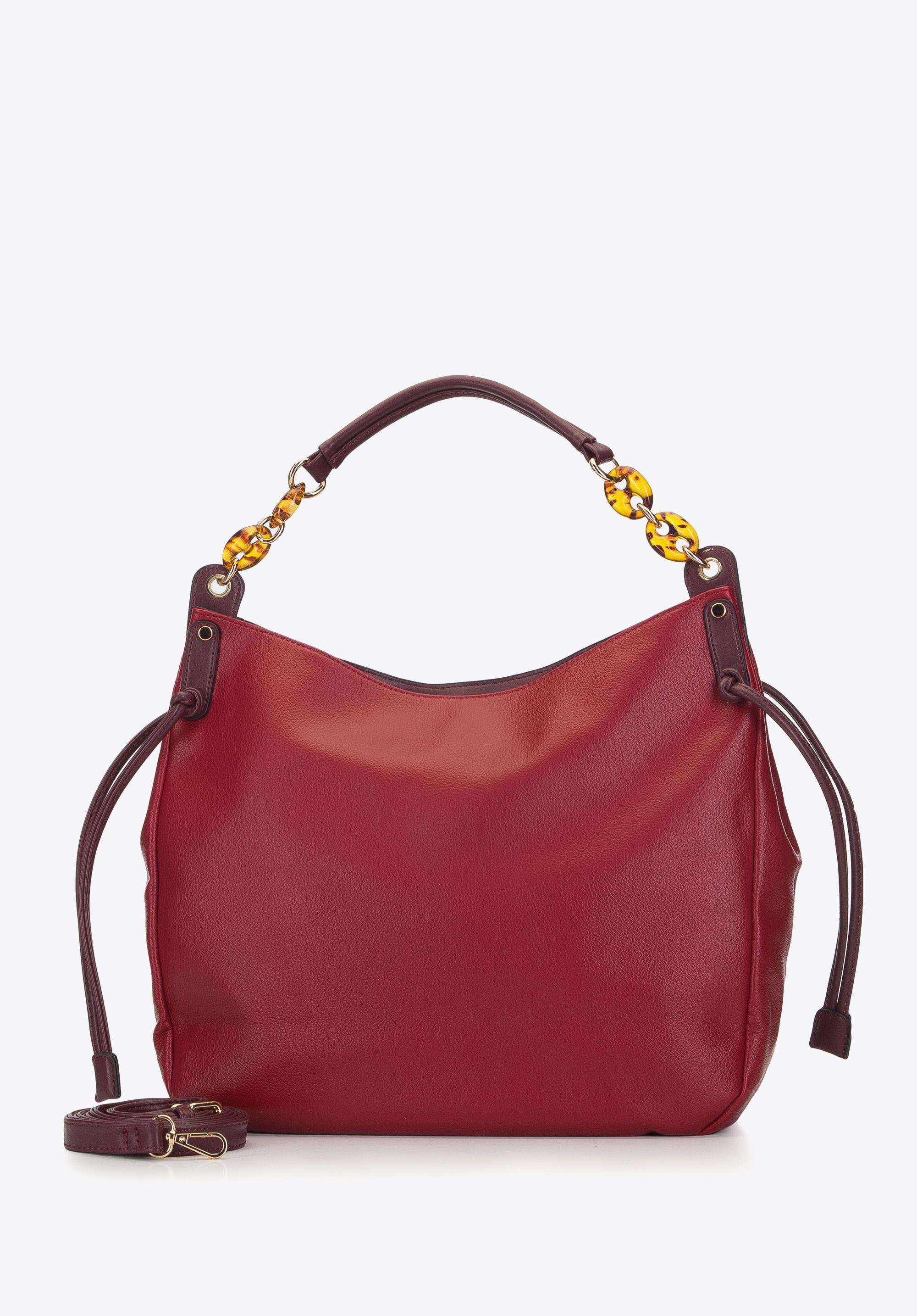 Torebka worek z otwartą kieszenią na froncie