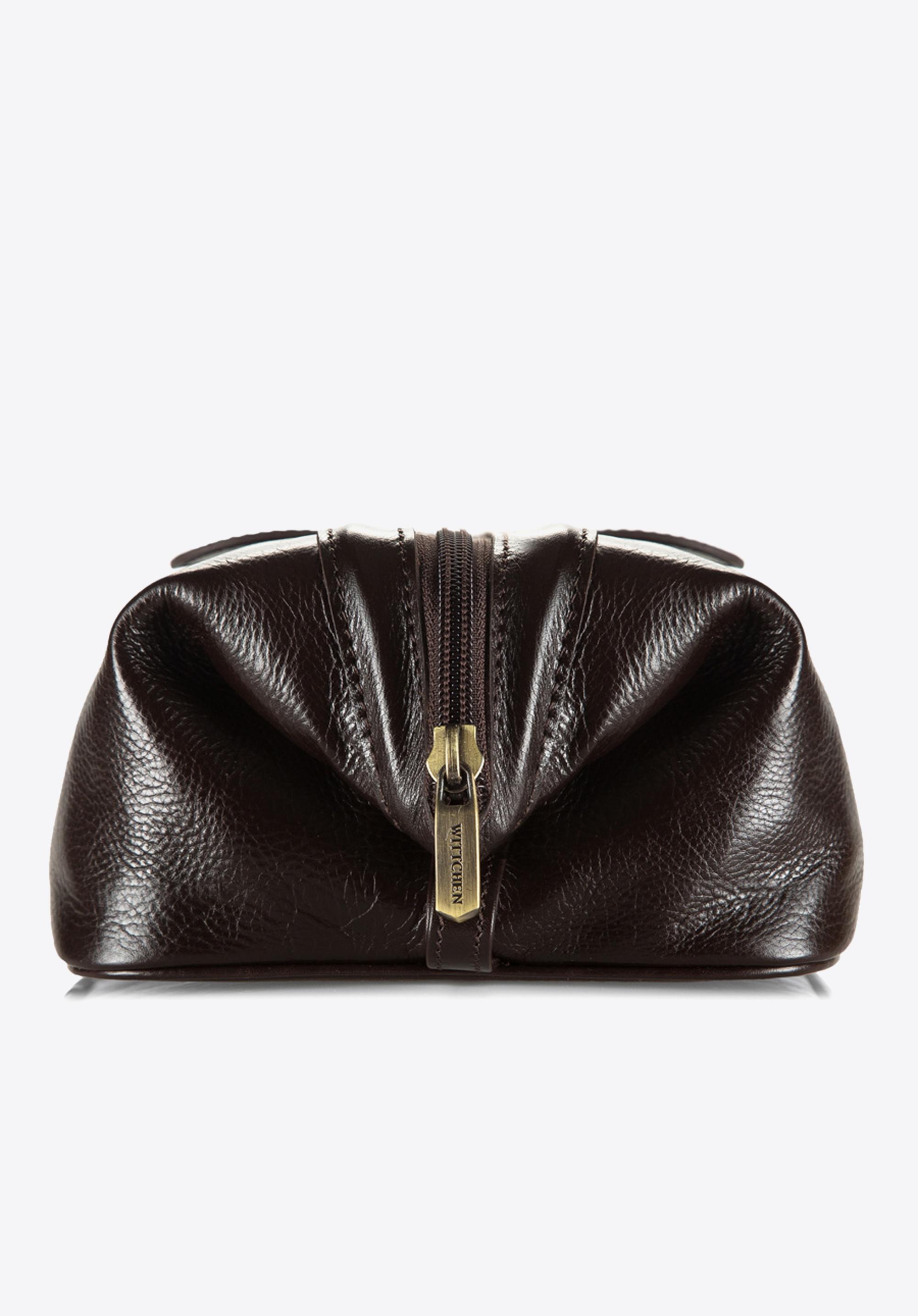 Kosmetyczka skórzana zwijana