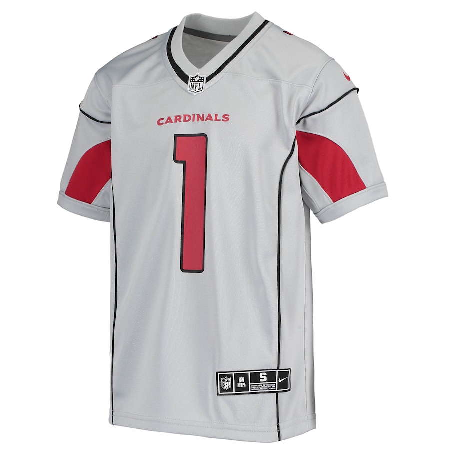 Youth Arizona Cardinals Kyler Murray Silver Inverted Team Game Jersey - New Style Jerseys