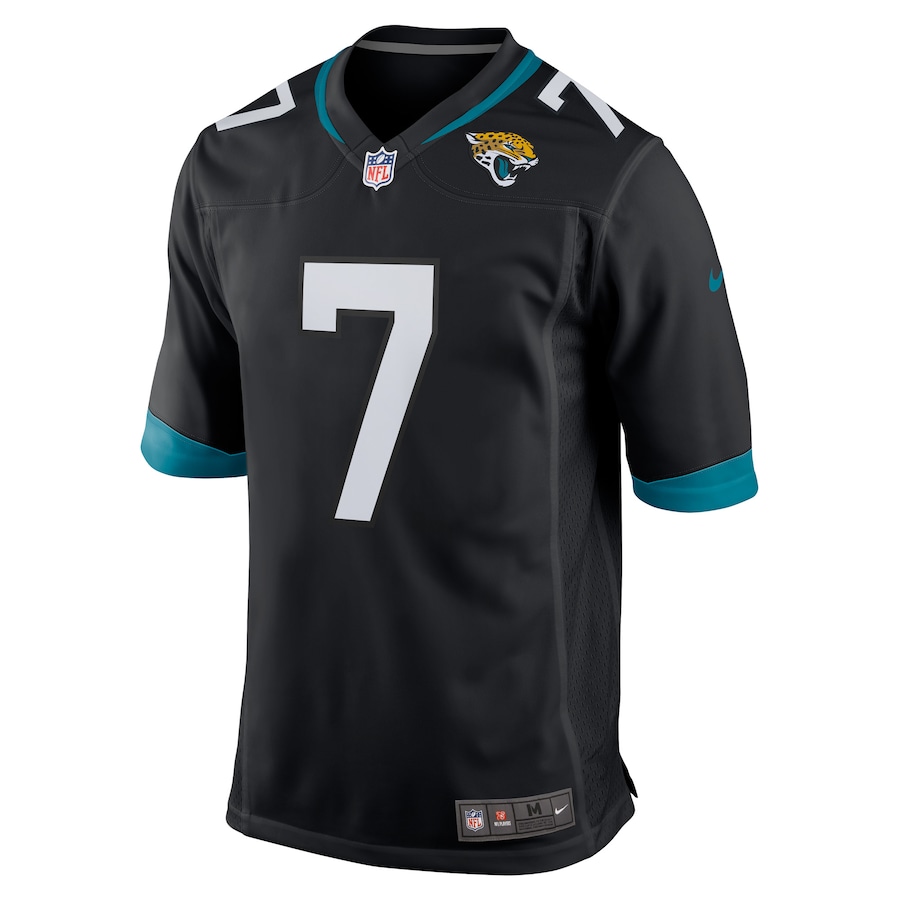 Mens Jacksonville Jaguars Byron Leftwich Black Alternate Retired Player Game Jersey - New Style Jerseys