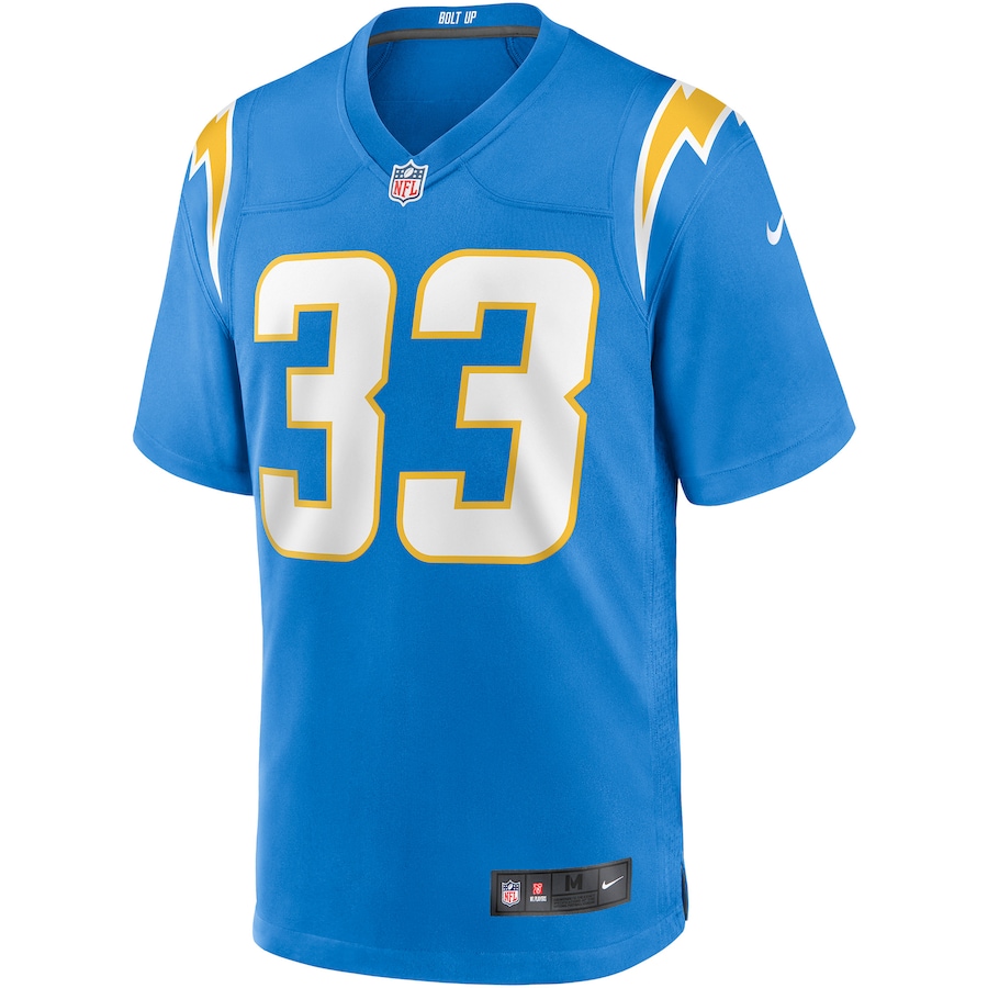 Mens Los Angeles Chargers Derwin James Powder Blue Game Player Jersey - New Style Jerseys