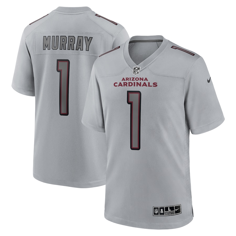 Mens Arizona Cardinals Kyler Murray Gray Atmosphere Fashion Game Jersey - New Style Jerseys