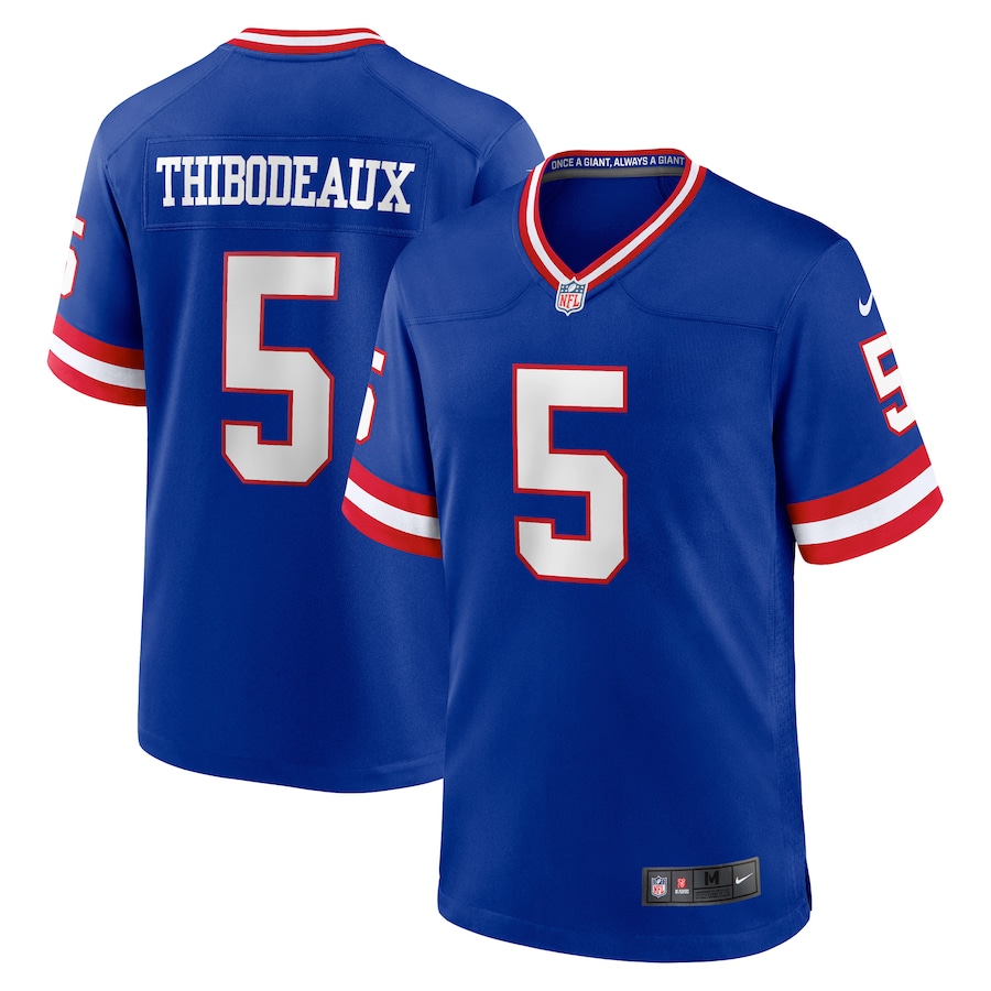 Mens New York Giants Kayvon Thibodeaux Royal Classic Player Game Jersey - New Style Jerseys