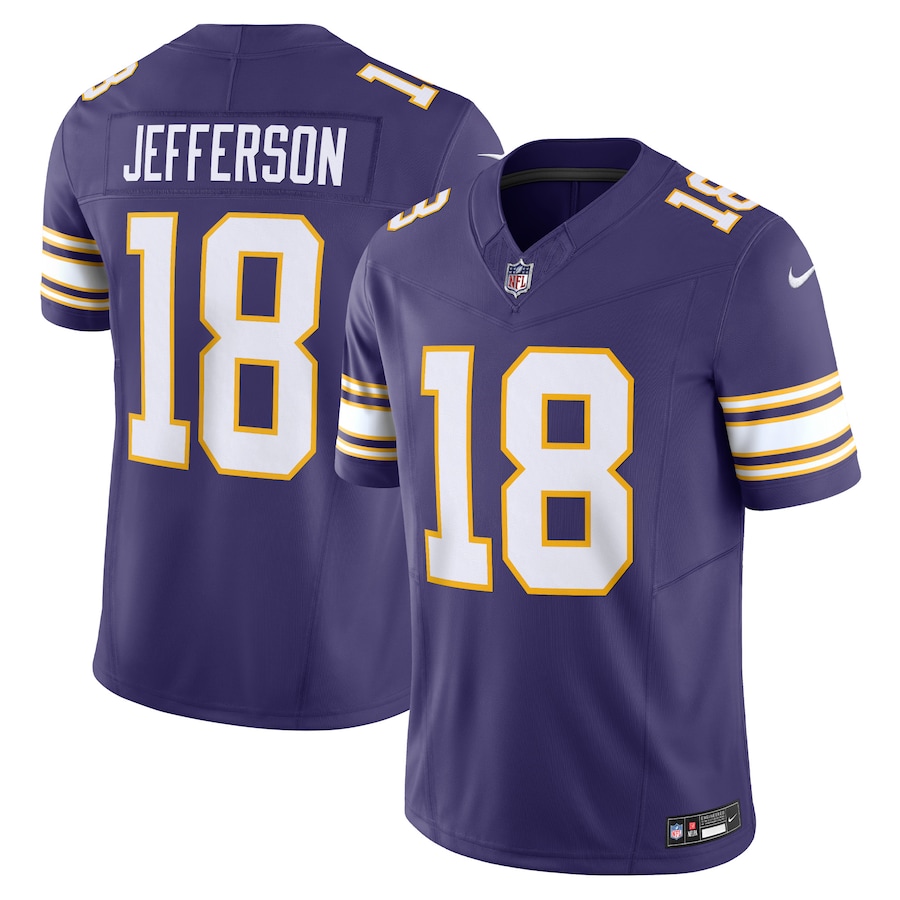 Mens Minnesota Vikings Justin Jefferson Purple Vapor F.U.S.E. Limited Jersey - New Style Jerseys