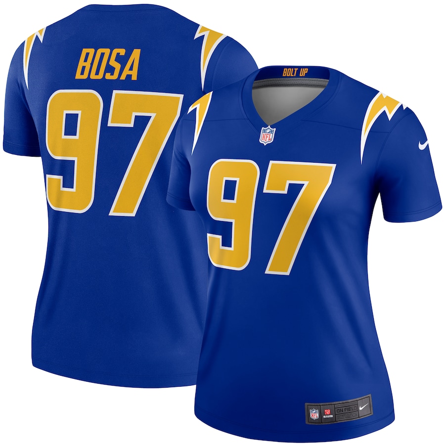 Womens Los Angeles Chargers Joey Bosa Royal 2nd Alternate Legend Jersey - New Style Jerseys