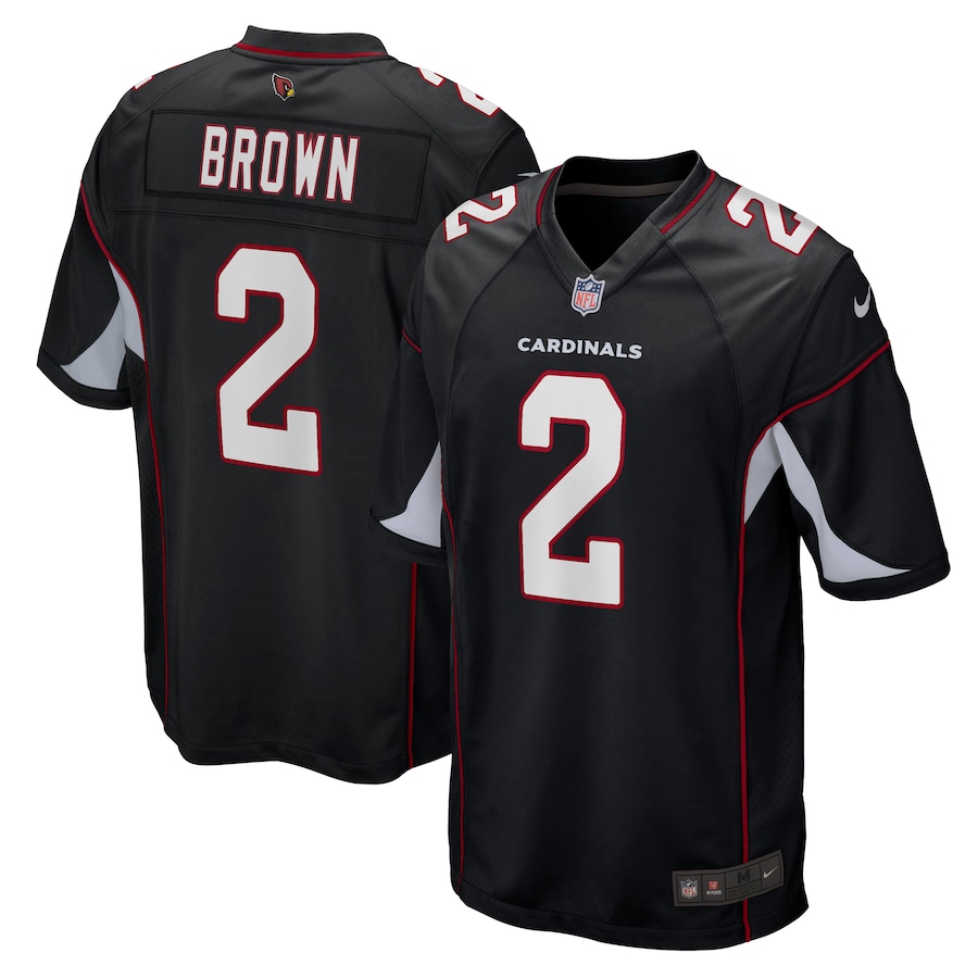 Mens Arizona Cardinals Marquise Brown Black Alternate Game Player Jersey - New Style Jerseys