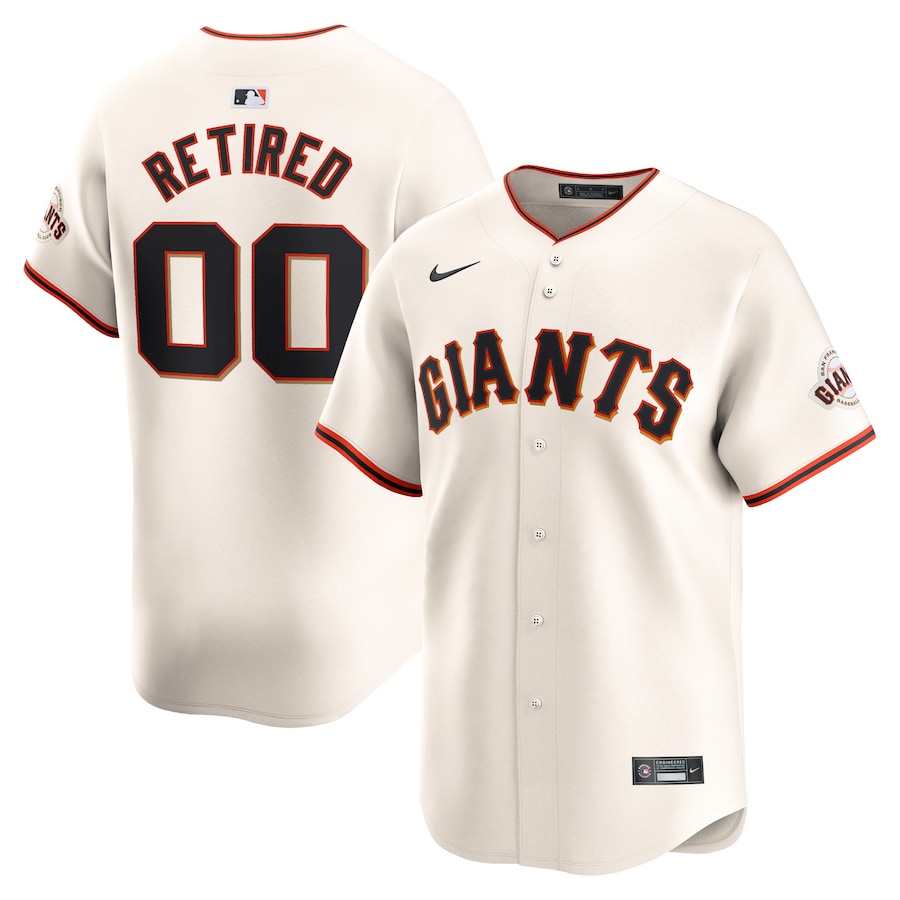 Men's San Francisco Giants Cream Home Limited Pick-A-Player Retired Roster Jersey - New Style Jerseys