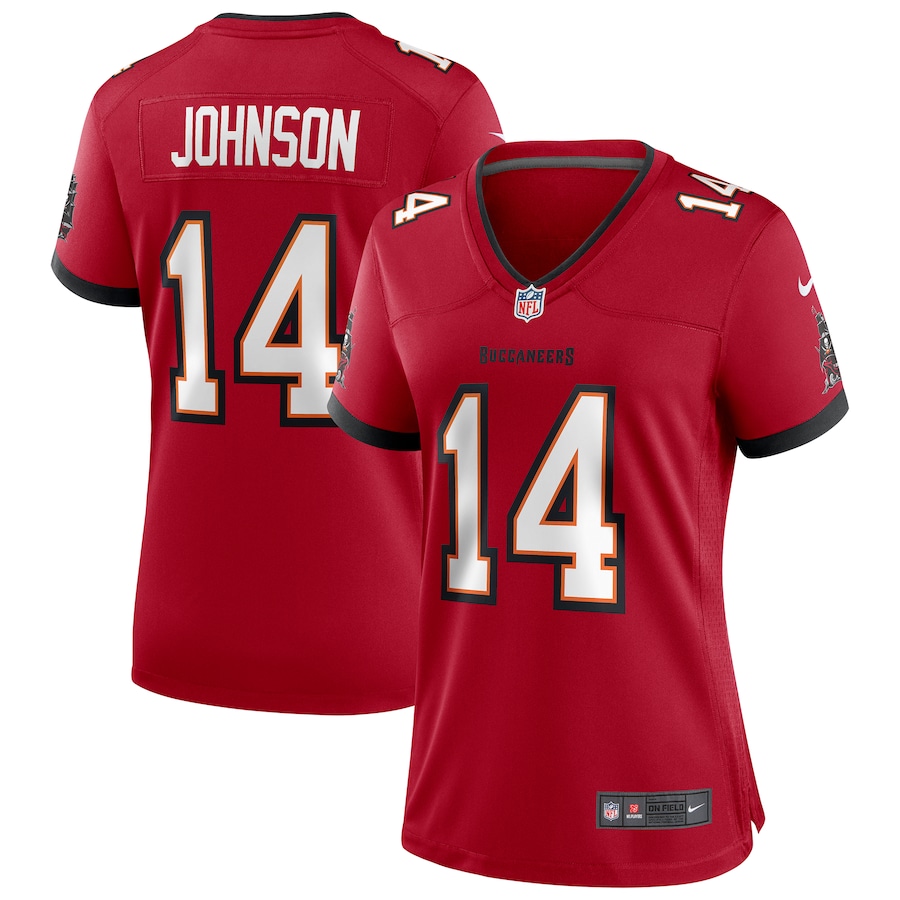 Womens Tampa Bay Buccaneers Brad Johnson Red Game Retired Player Jersey - New Style Jerseys