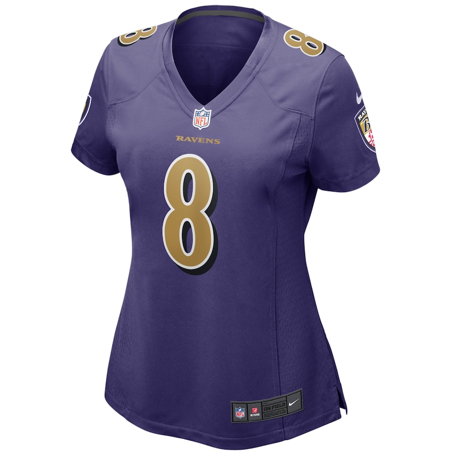 Womens Baltimore Ravens Lamar Jackson Purple Alternate Game Player Jersey - New Style Jerseys