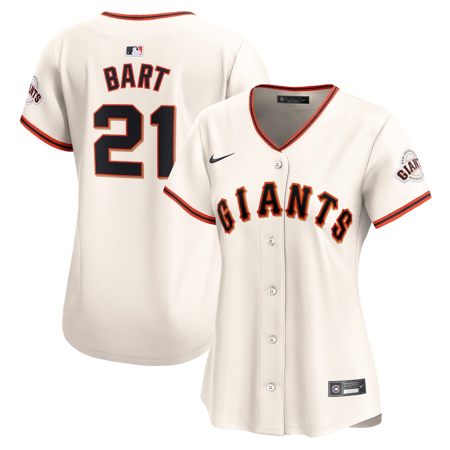 Women's San Francisco Giants Joey Bart Cream Home Limited Player Jersey - New Style Jerseys