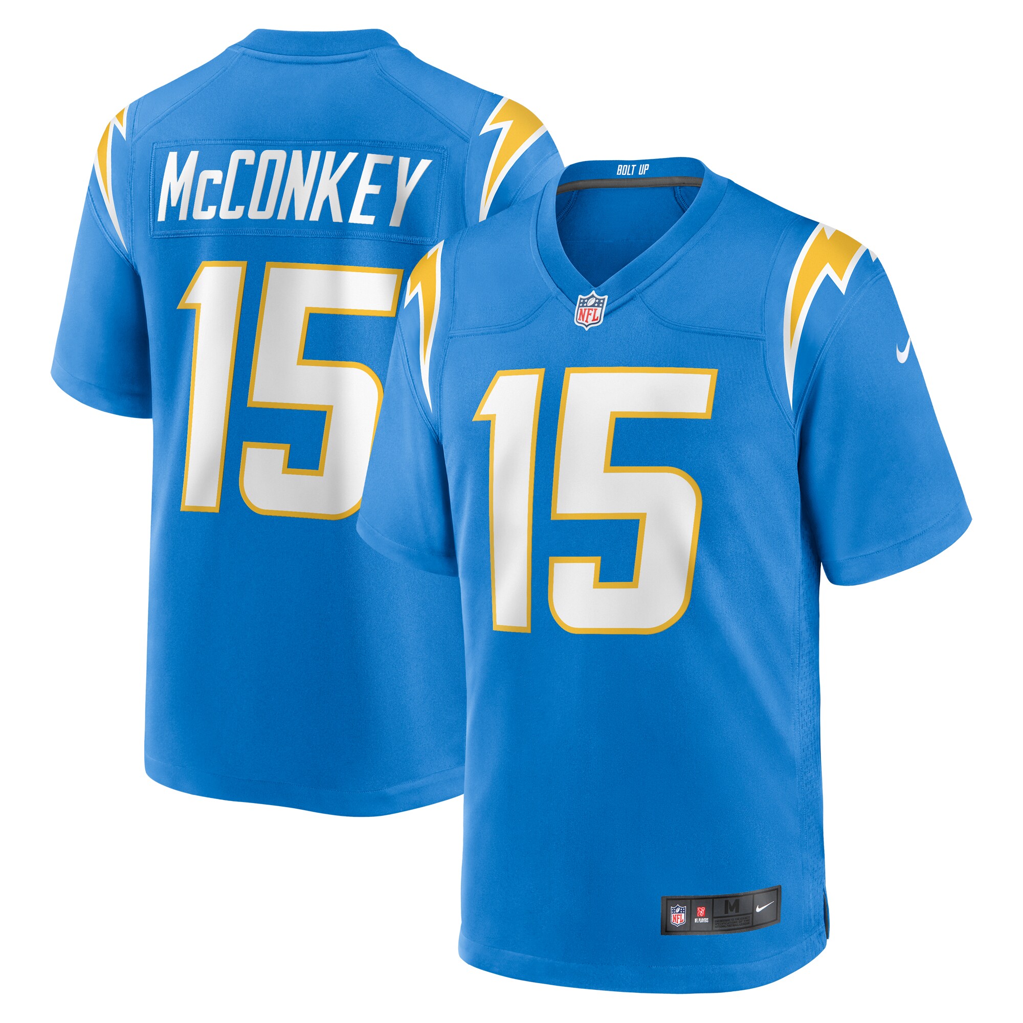 Ladd McConkey Los Angeles Chargers 2024 NFL Draft Player Game Jersey - Powder Blue - New Style Jerseys