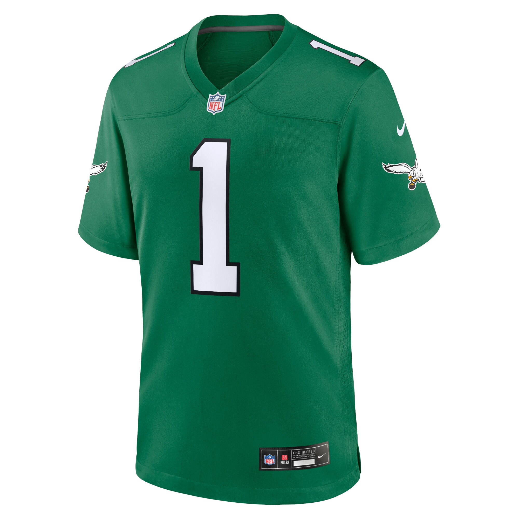 Jalen Hurts Philadelphia Eagles Alternate Game Player Jersey - Kelly Green - New Style Jerseys