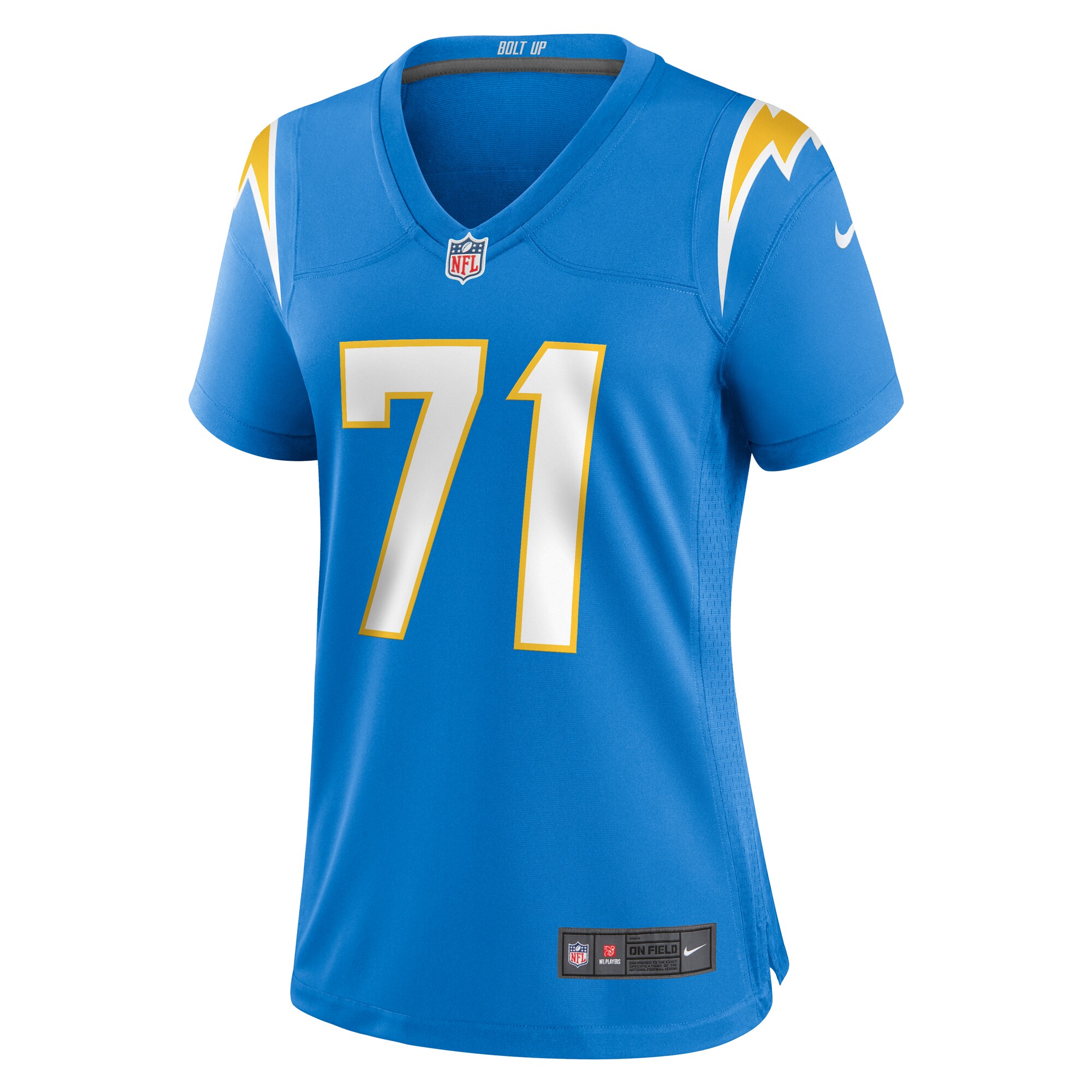 Jordan McFadden Los Angeles Chargers Women's Team Game Jersey - Powder Blue - New Style Jerseys