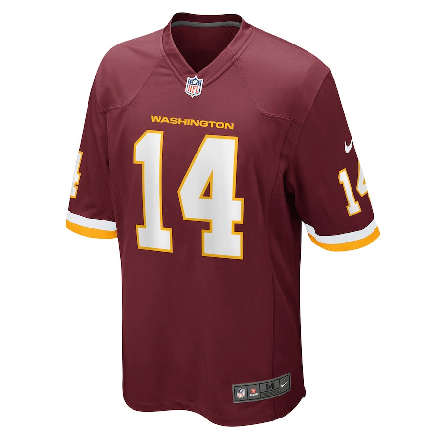 Ryan Fitzpatrick 14 Washington Commanders Football Team Men Game Jersey - Burgundy - New Style Jerseys