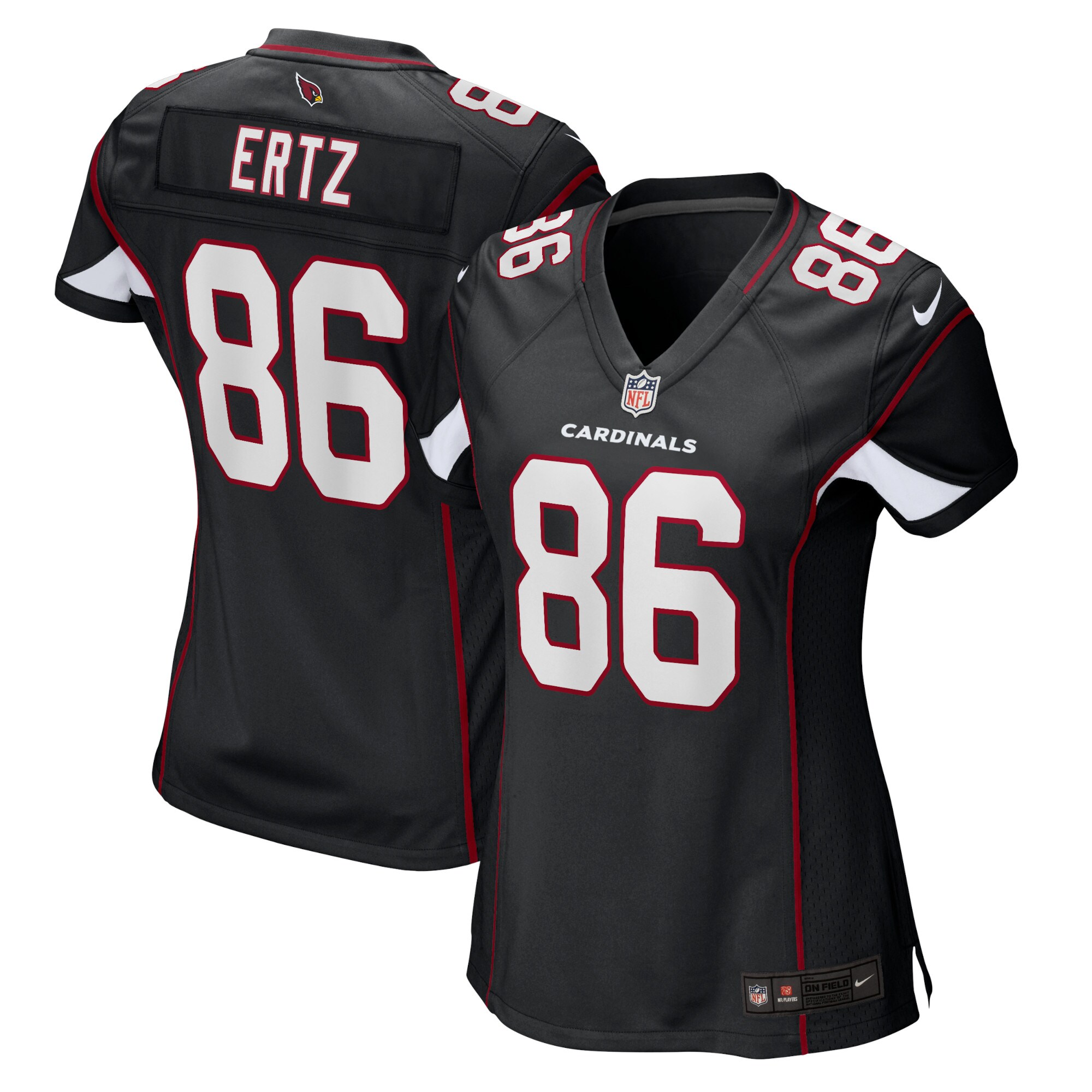 Zach Ertz Arizona Cardinals Women's Alternate Player Game Jersey - Black - New Style Jerseys