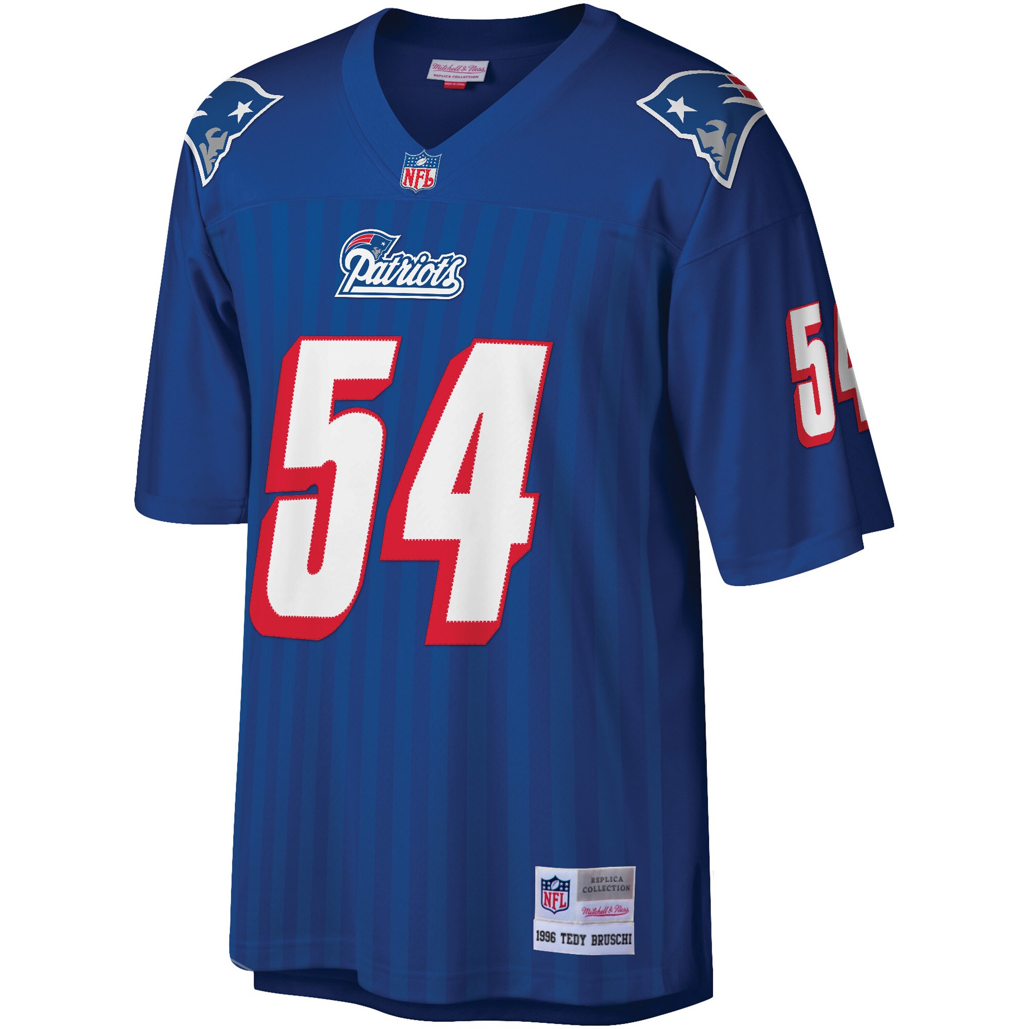 Tedy Bruschi New England Patriots Mitchell & Ness Legacy Replica Jersey - Royal - New Style Jerseys