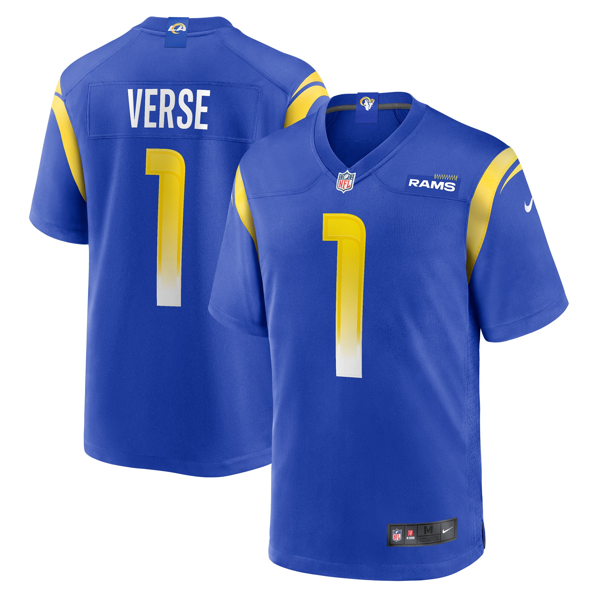 Jared Verse Los Angeles Rams 2024 NFL Draft First Round Pick Player Game Jersey - Royal - New Style Jerseys