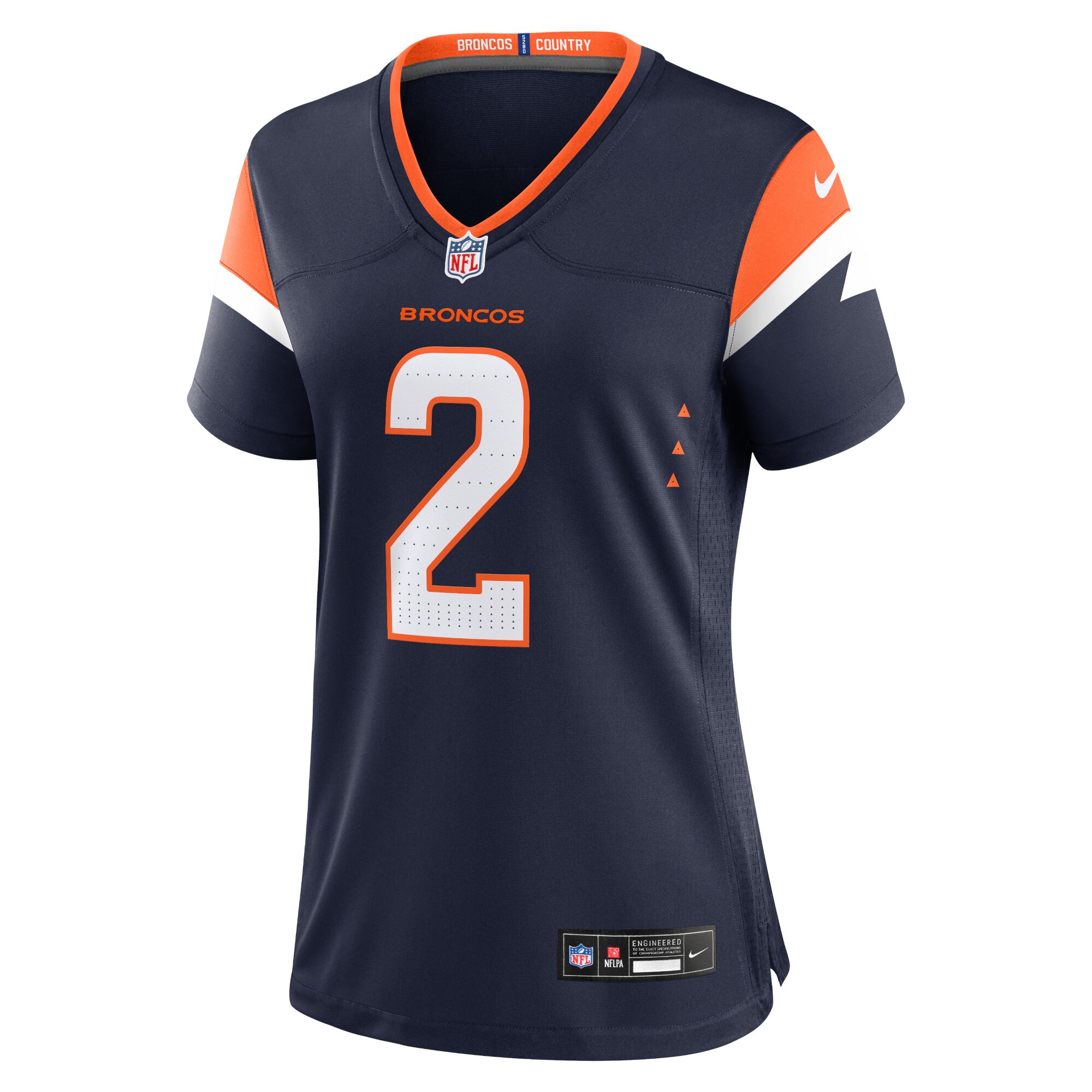 Patrick Surtain II Denver Broncos Women's Alternate Game Jersey - Navy - New Style Jerseys