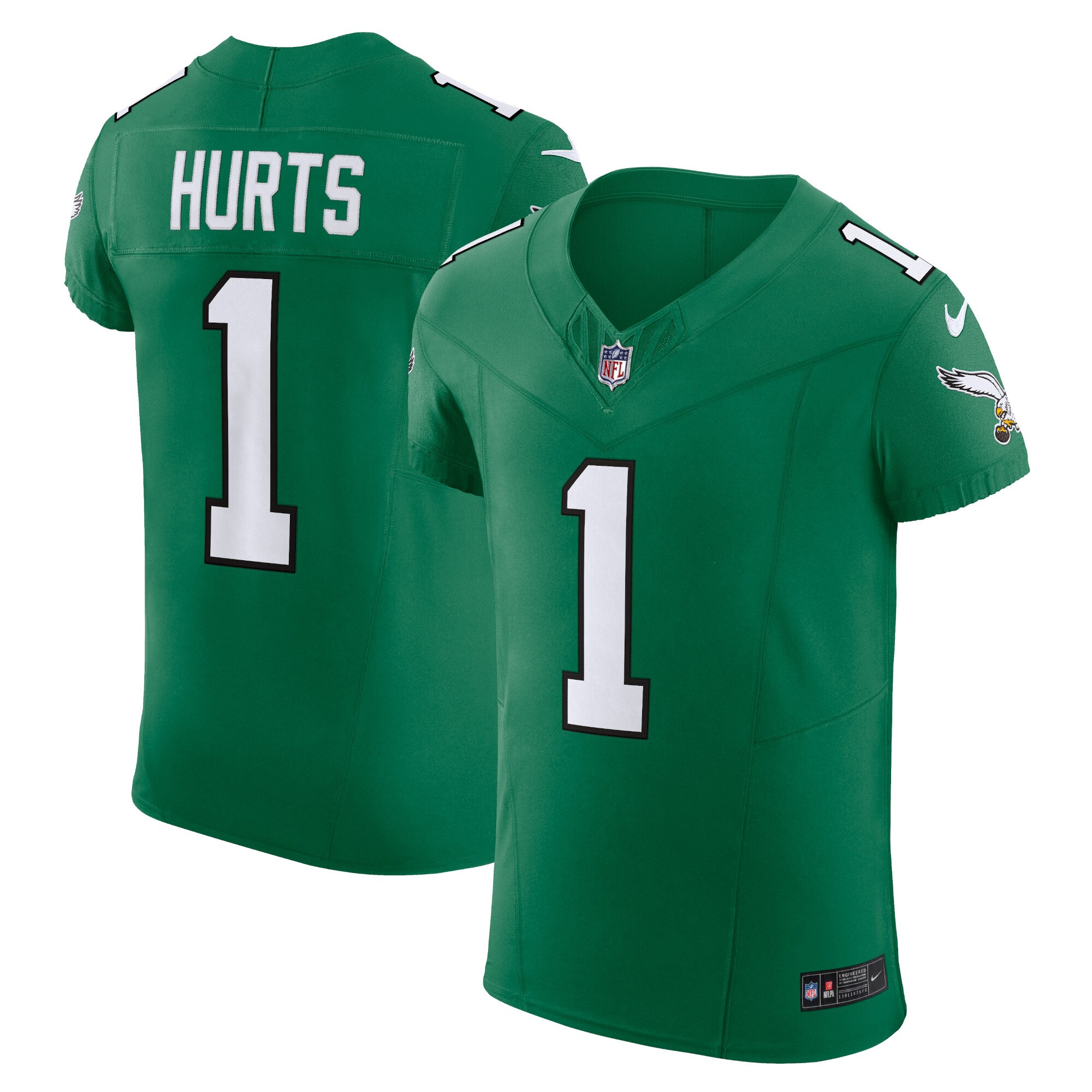 Jalen Hurts Philadelphia Eagles Alternate Vapor F.U.S.E. Elite Jersey - Kelly Green - New Style Jerseys
