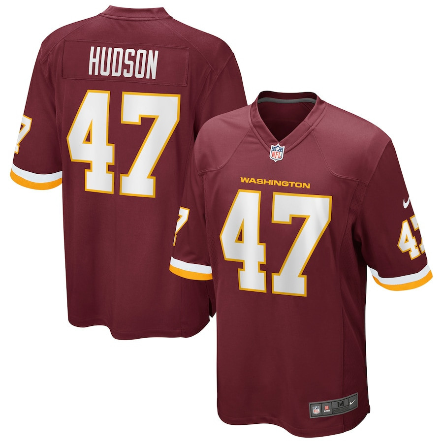 Khaleke Hudson 47 Washington Commanders Football Team Men Game Jersey - Burgundy - New Style Jerseys