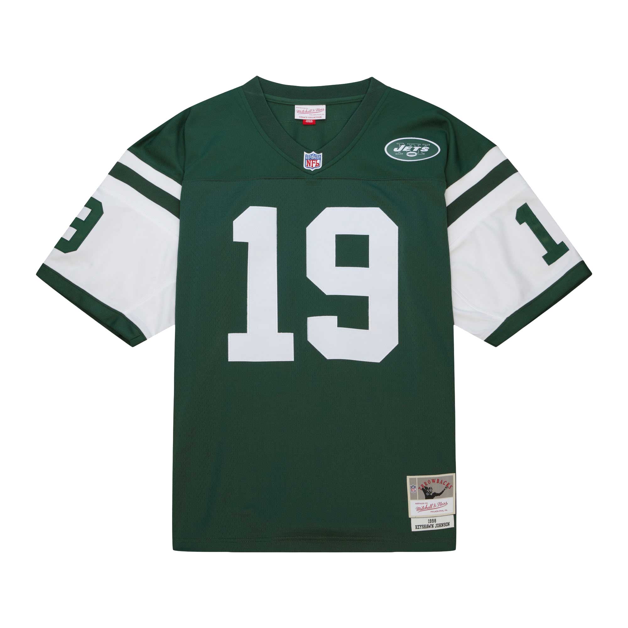 Keyshawn Johnson New York Jets Mitchell & Ness Legacy Replica Jersey - Green - New Style Jerseys