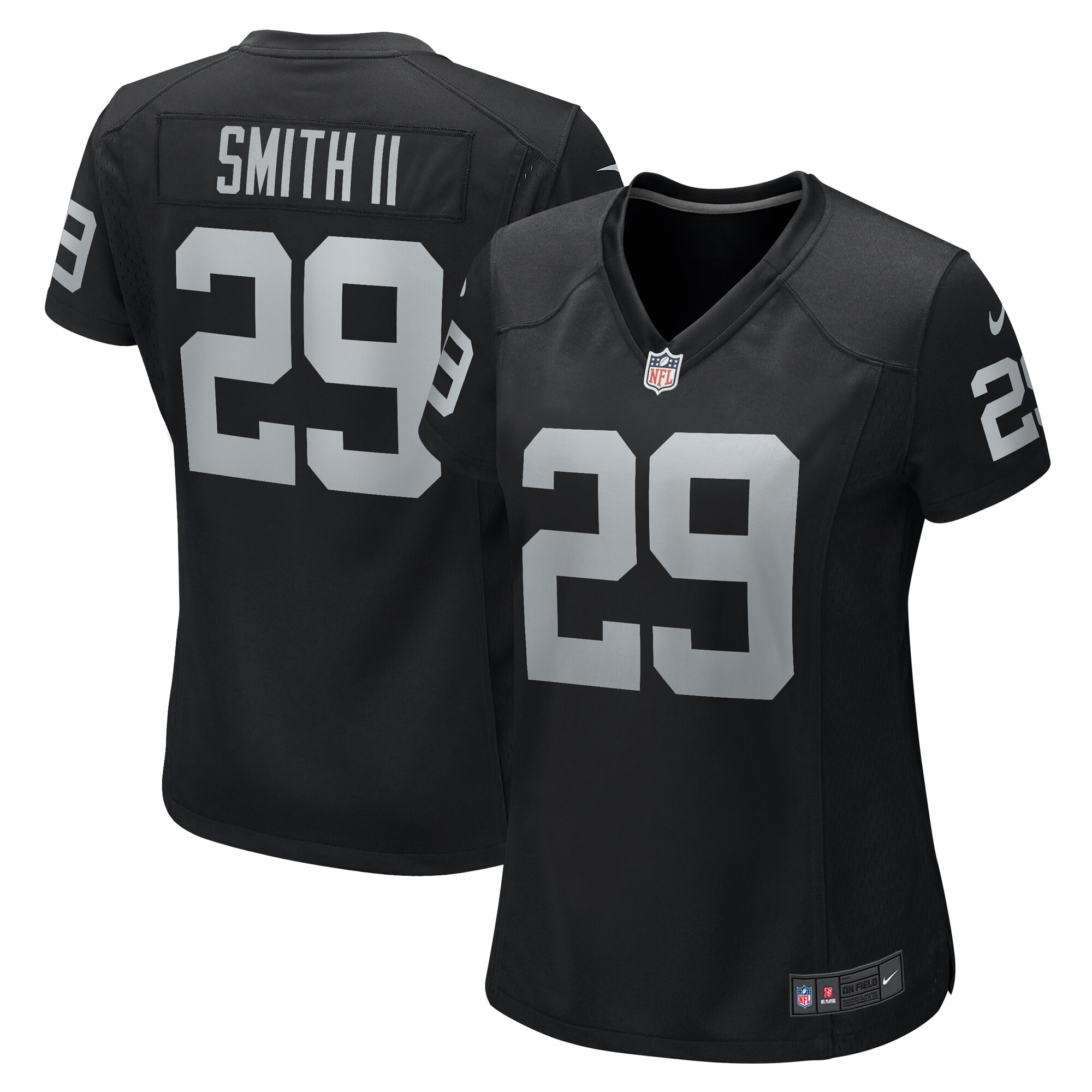 Christopher Smith II Las Vegas Raiders Women's Team Game Jersey - Black - New Style Jerseys
