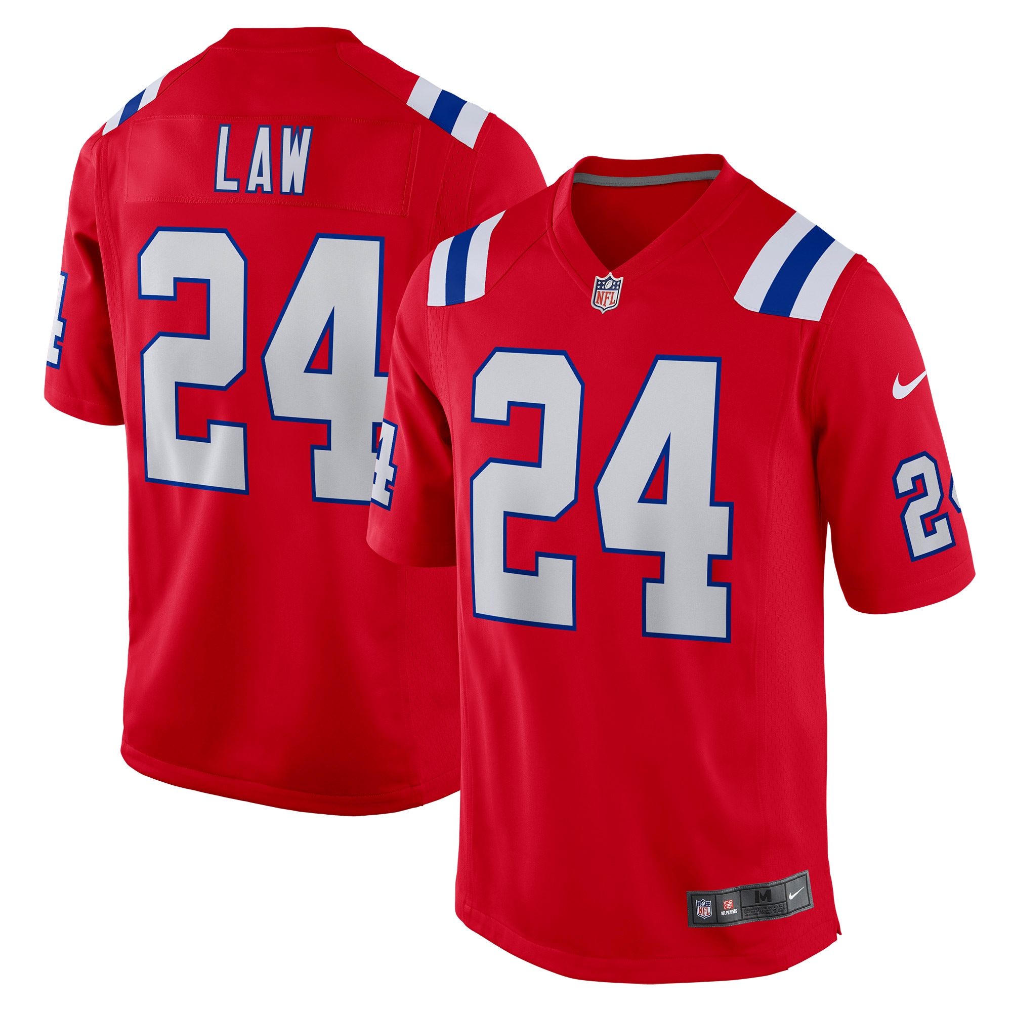 Ty Law New England Patriots Retired Player Alternate Game Jersey - Red - New Style Jerseys
