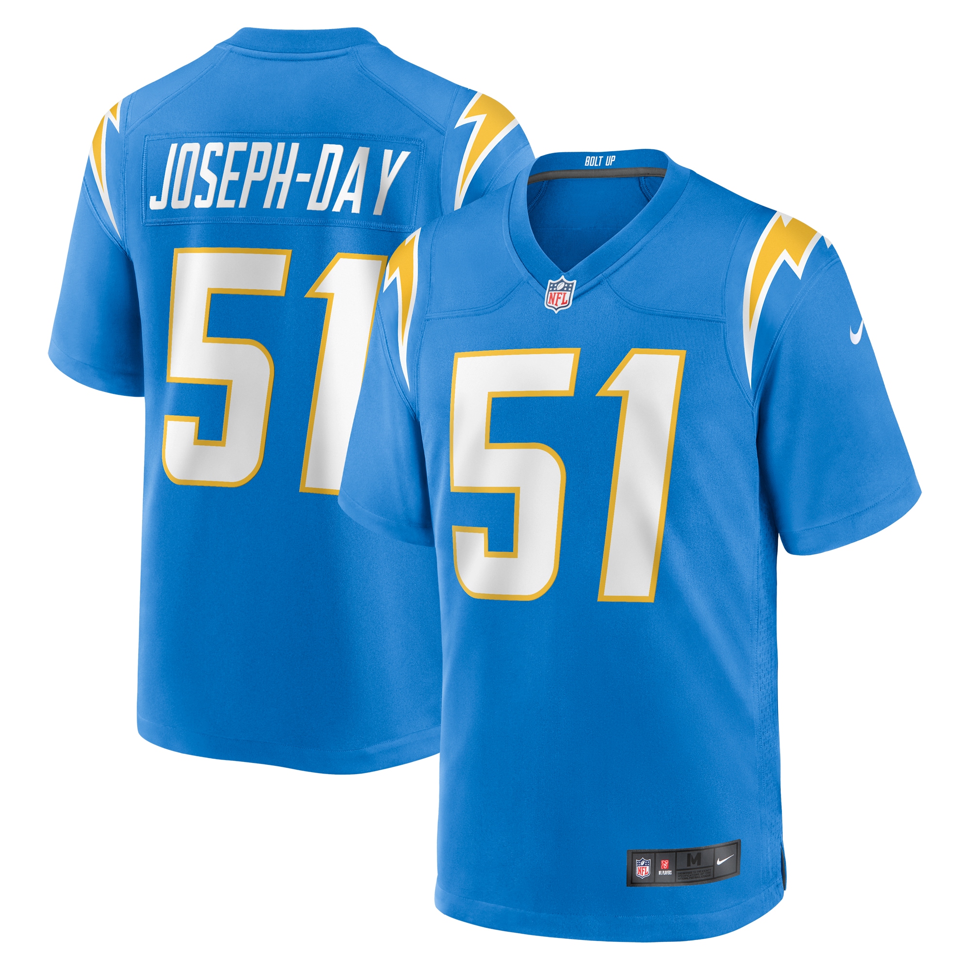 Sebastian Joseph-Day Los Angeles Chargers Game Player Jersey - Powder Blue - New Style Jerseys