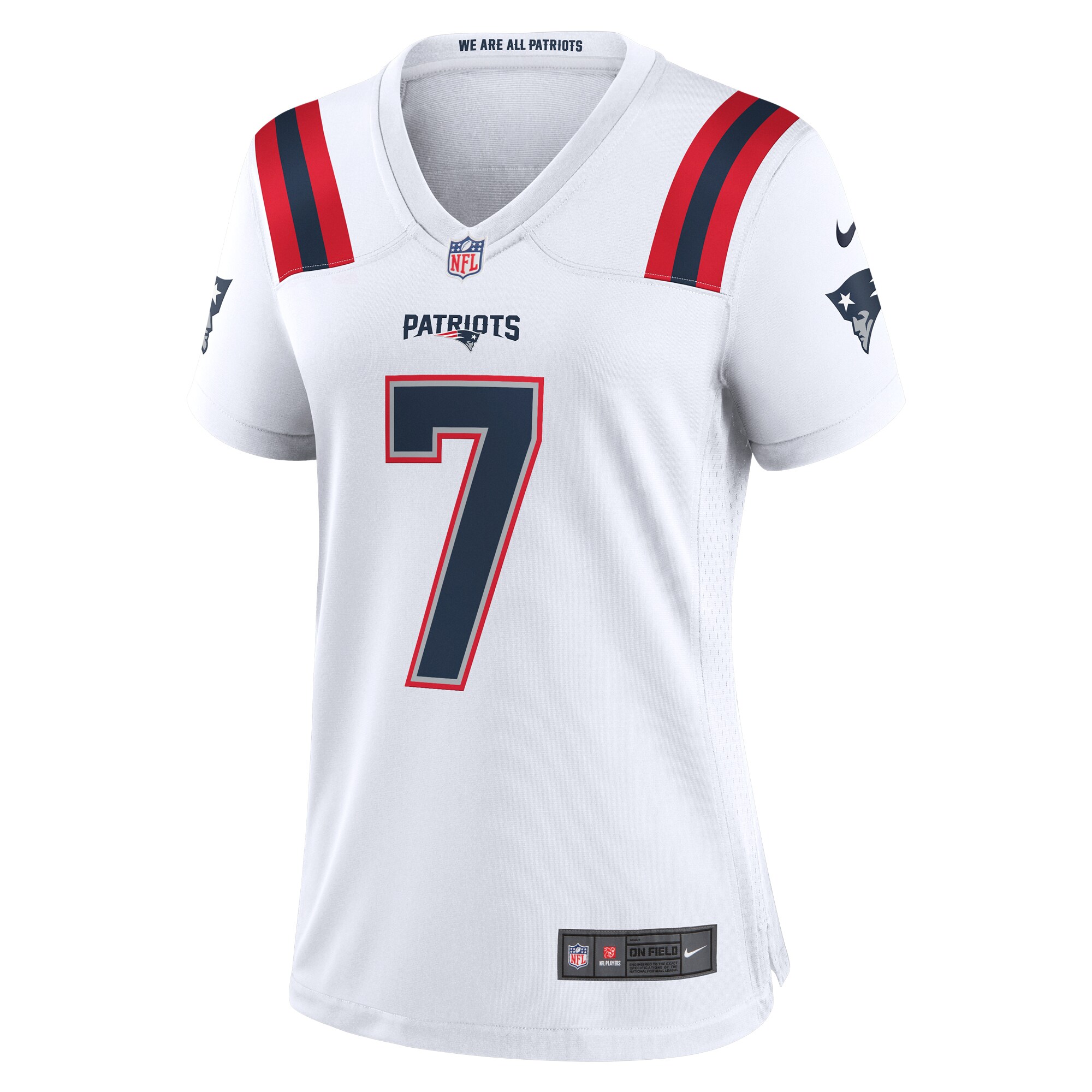 JuJu Smith-Schuster New England Patriots Women's Game Player Jersey - White - New Style Jerseys