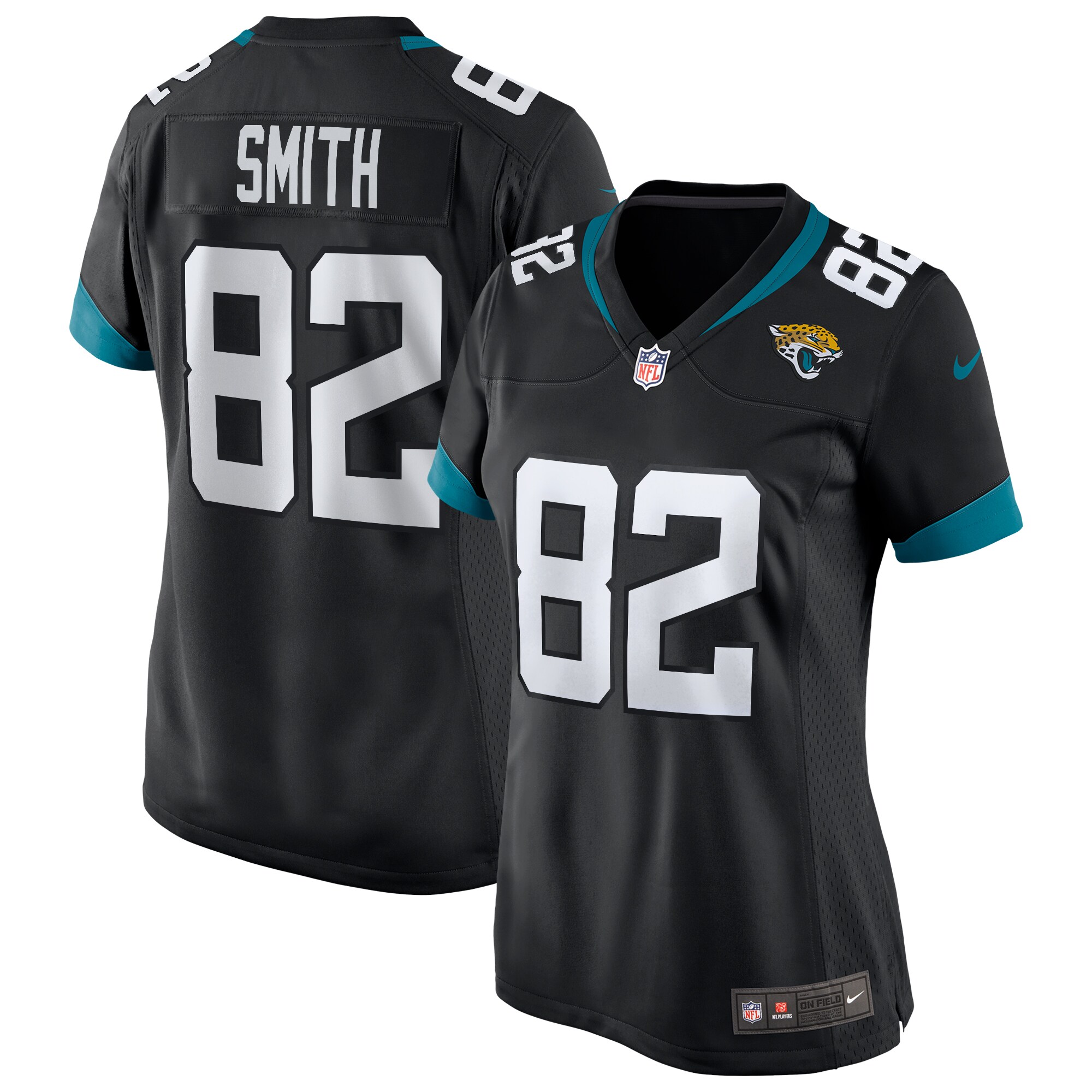 Jimmy Smith Jacksonville Jaguars Women's Game Retired Player Jersey - Black - New Style Jerseys