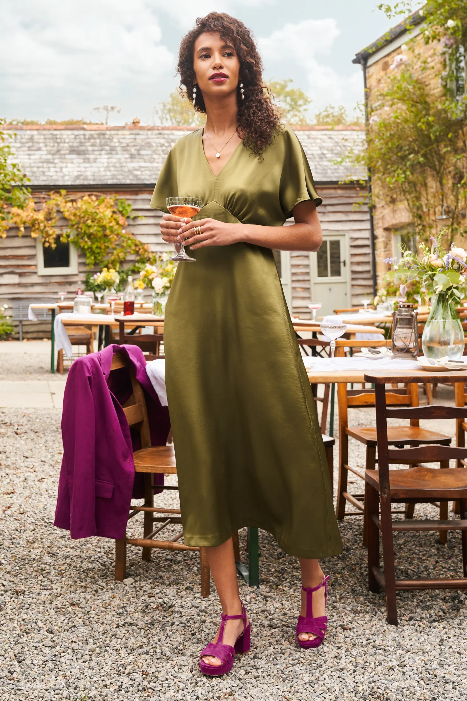 Evenglow Satin Dress - Seasalt Cornwall