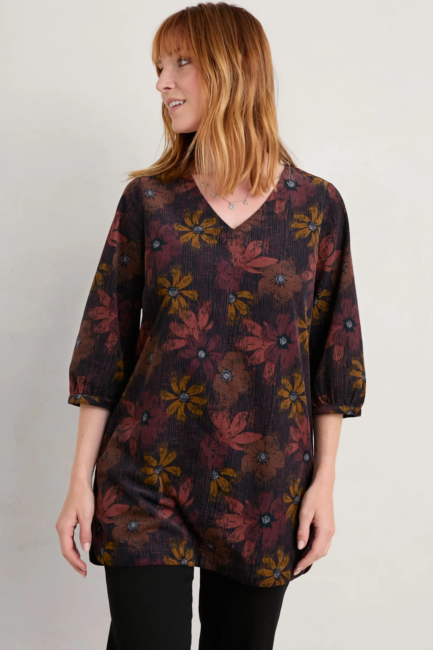 Organic Cotton Tunic and Legging Set Dark Coral and Pink main image 0