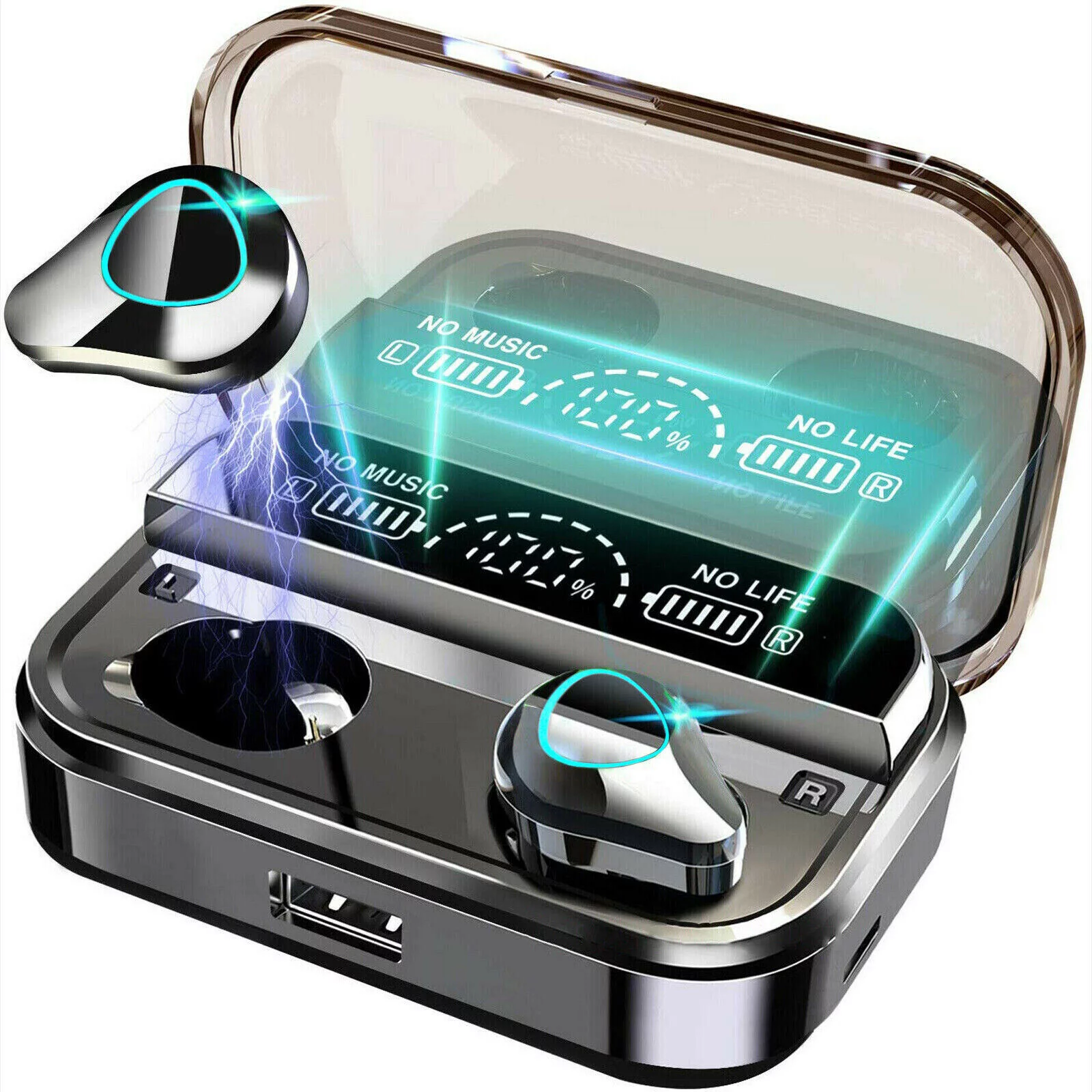 TWS Wireless Earbuds Bluetooth Waterproof Headset Headphones Ideal Companion
