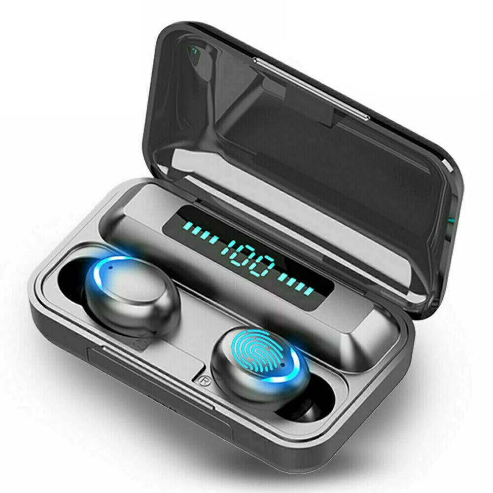TWS Wireless Earbuds Bluetooth 5.0 Waterproof Headset Headphones Sport Stereo